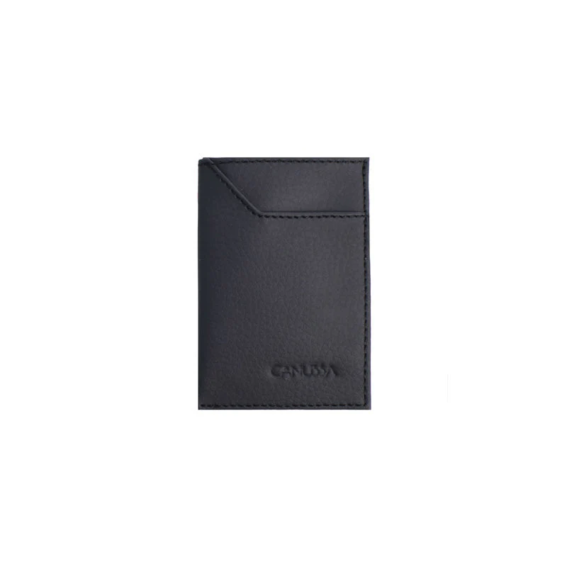 Persimmon Slim Vegan Card Holder Black