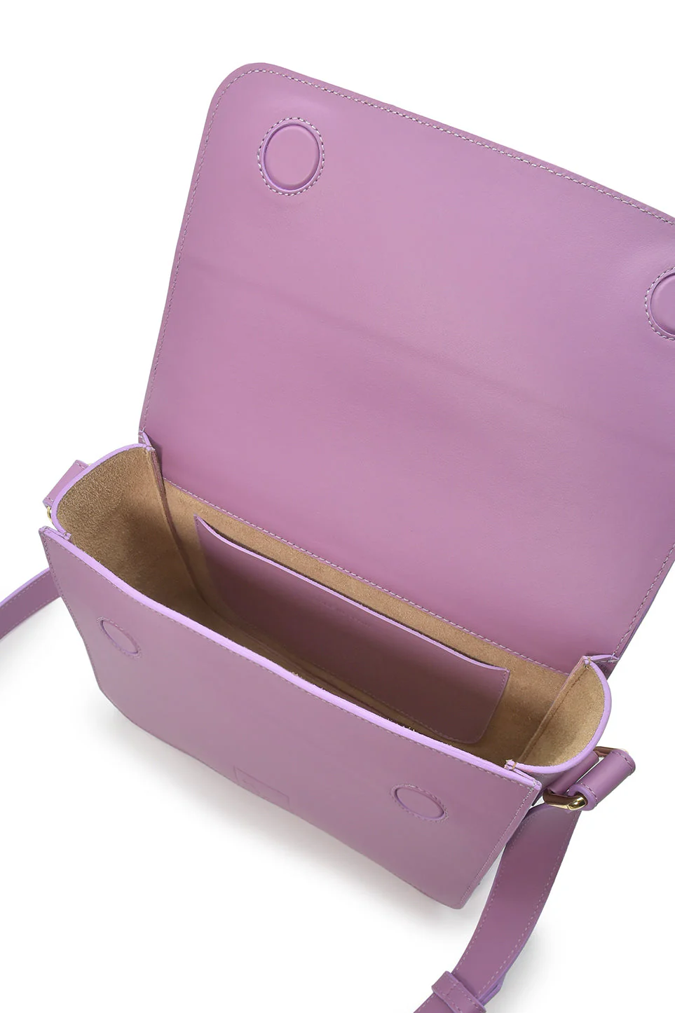 Squere Leather Shoulder Bag Malva