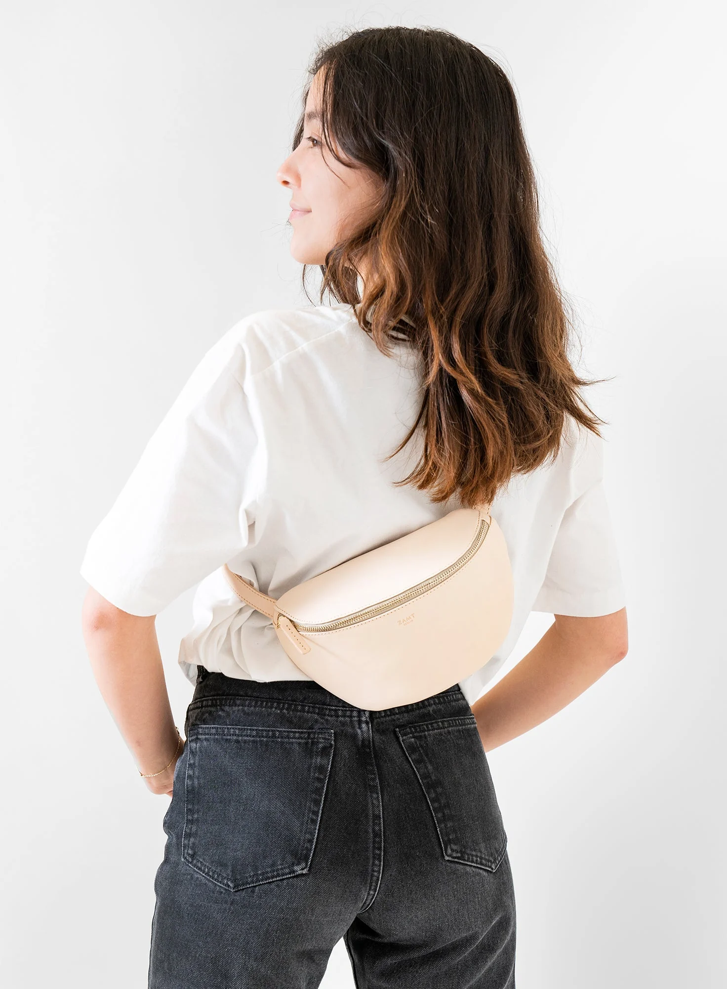 Hip Bag Can Natural Gold