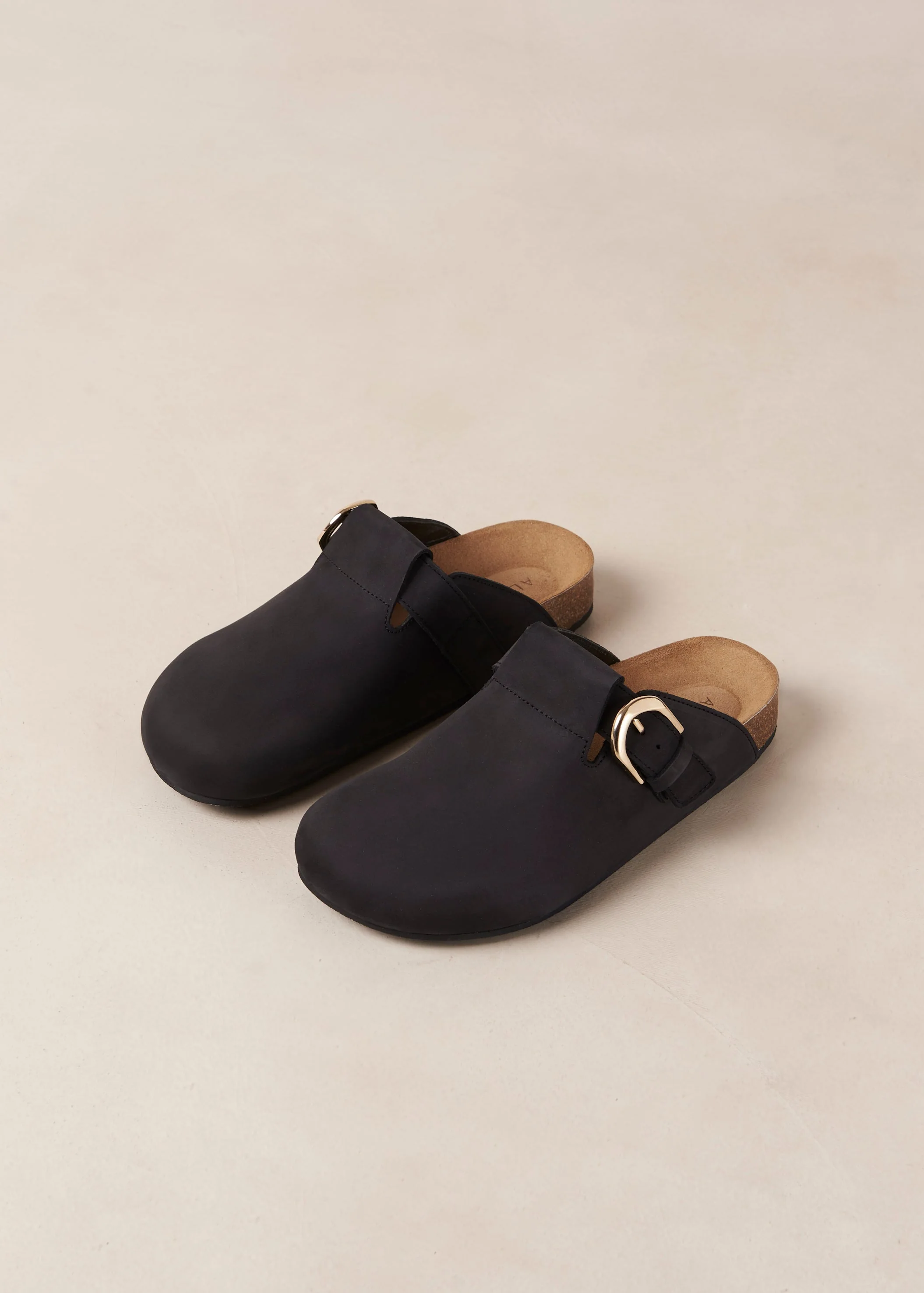 Travis Leather Mules Black