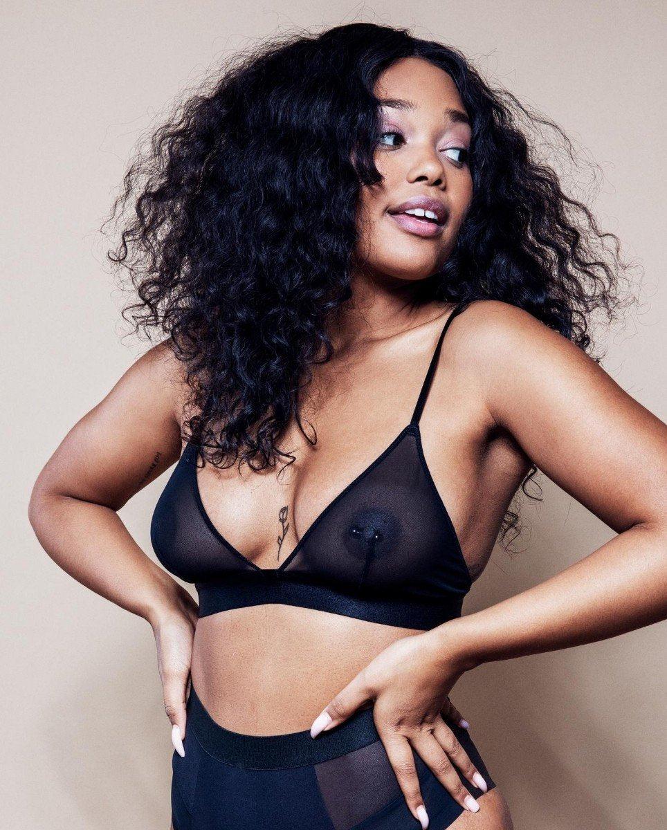 Mesh Bralette Mesh Mania Black