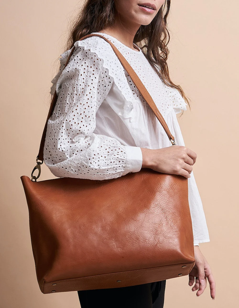 Olivia Cognac Stromboli Leather