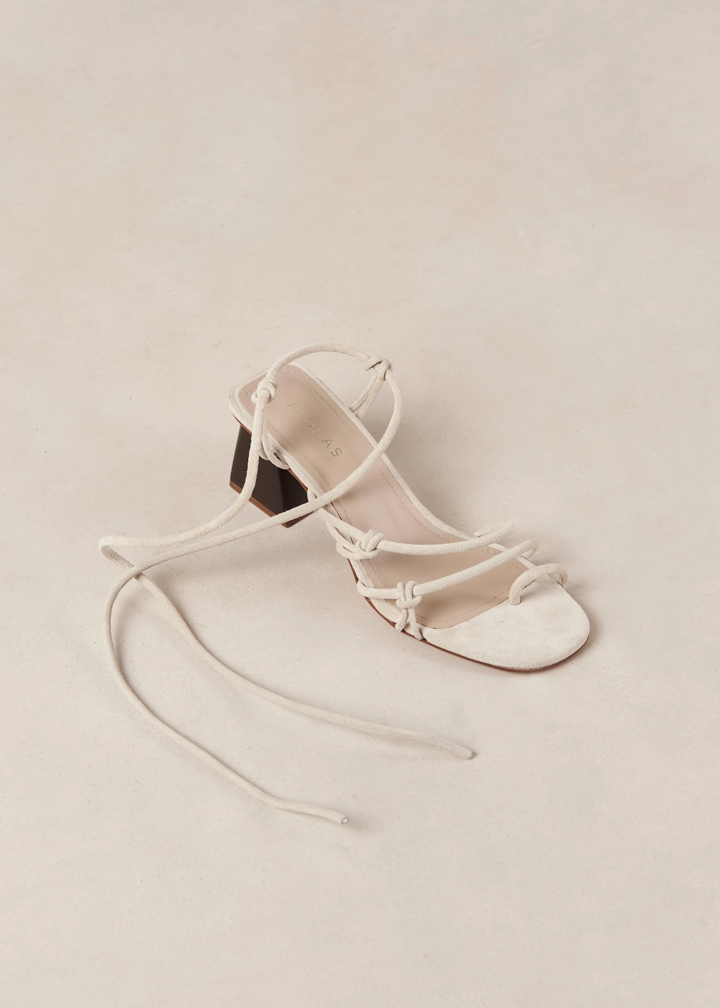 Goldie Leather Sandals Cream