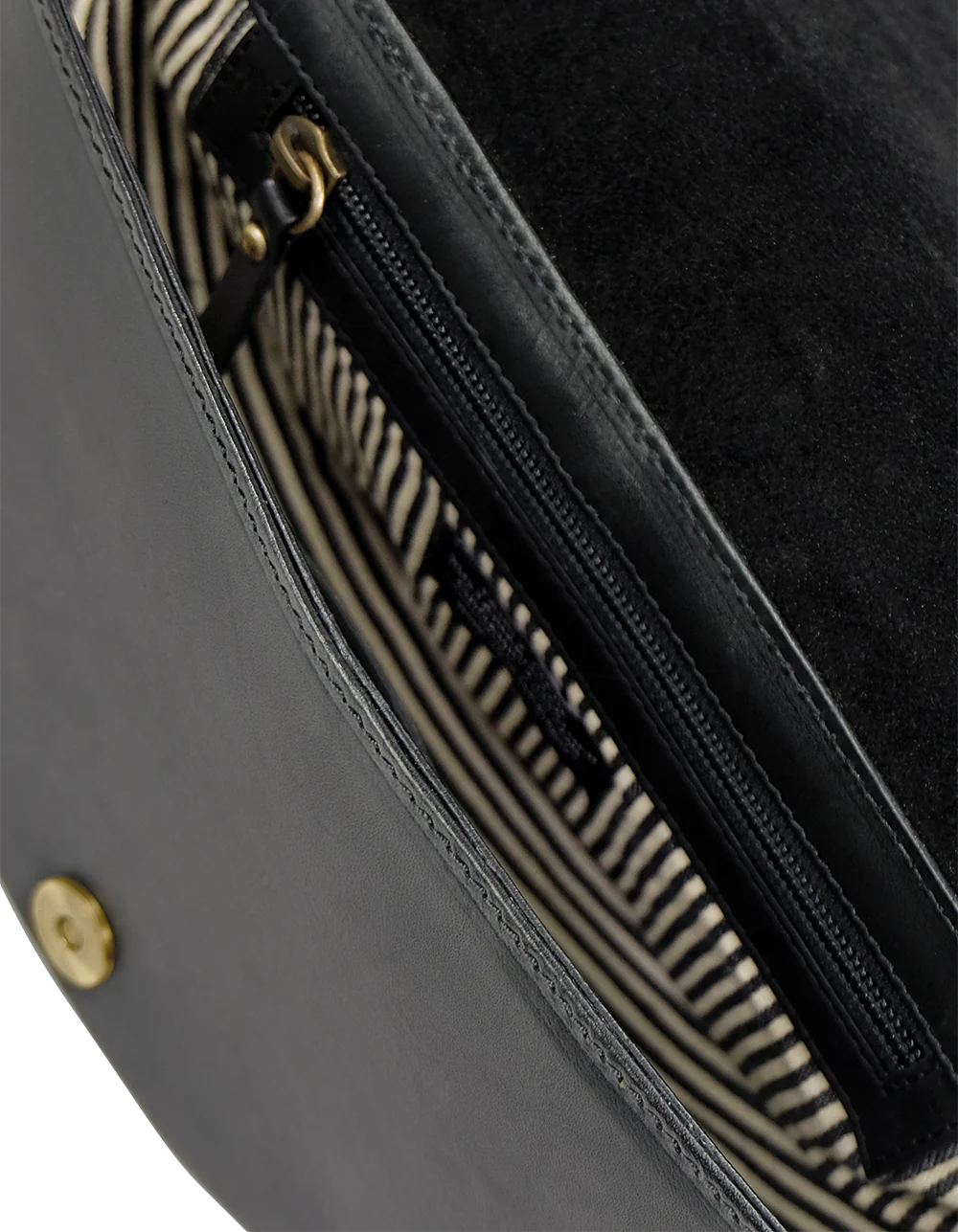 Laura Bag Checkered Classic Leather Black