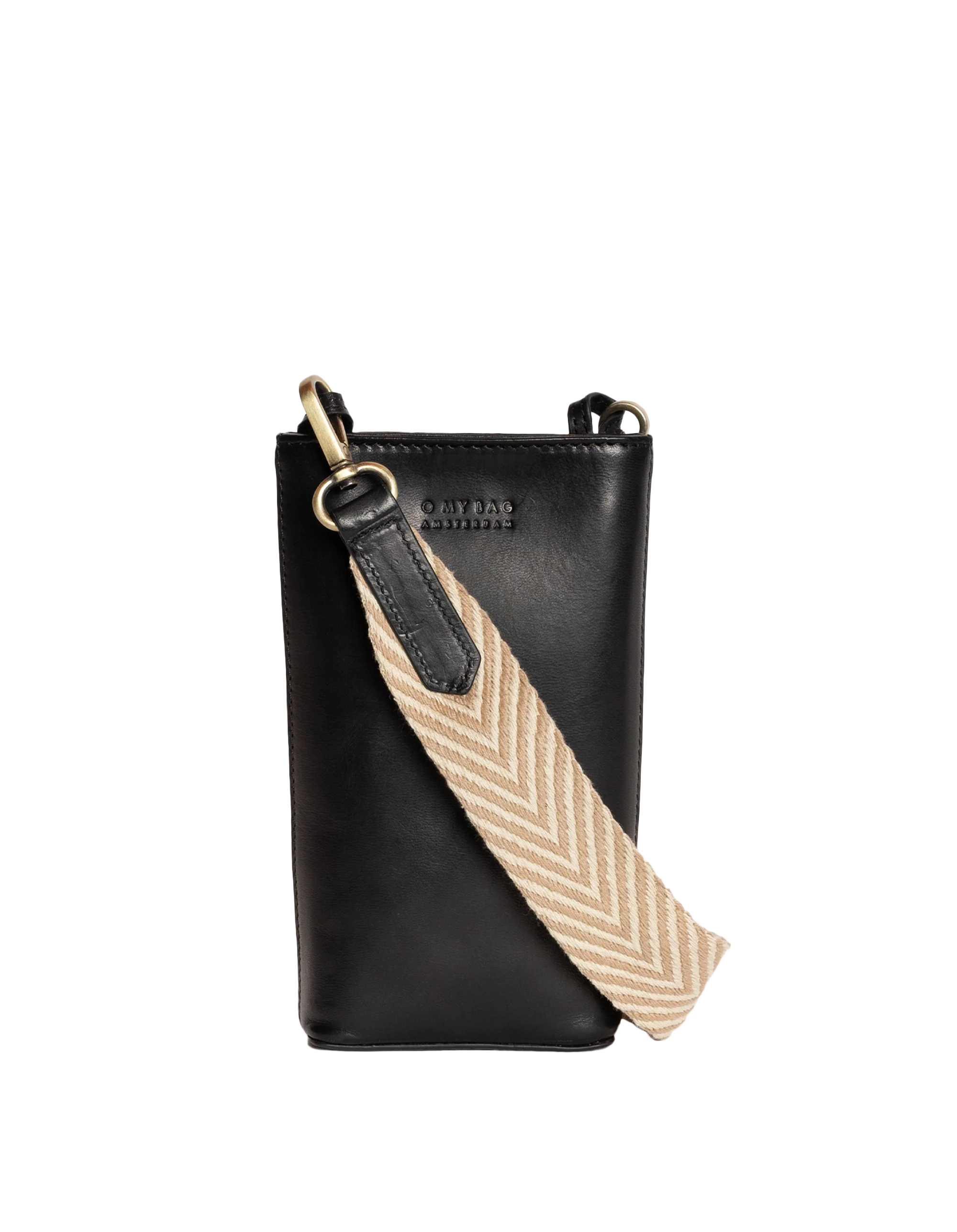 Charlie Phone Bag Classic Leather Black