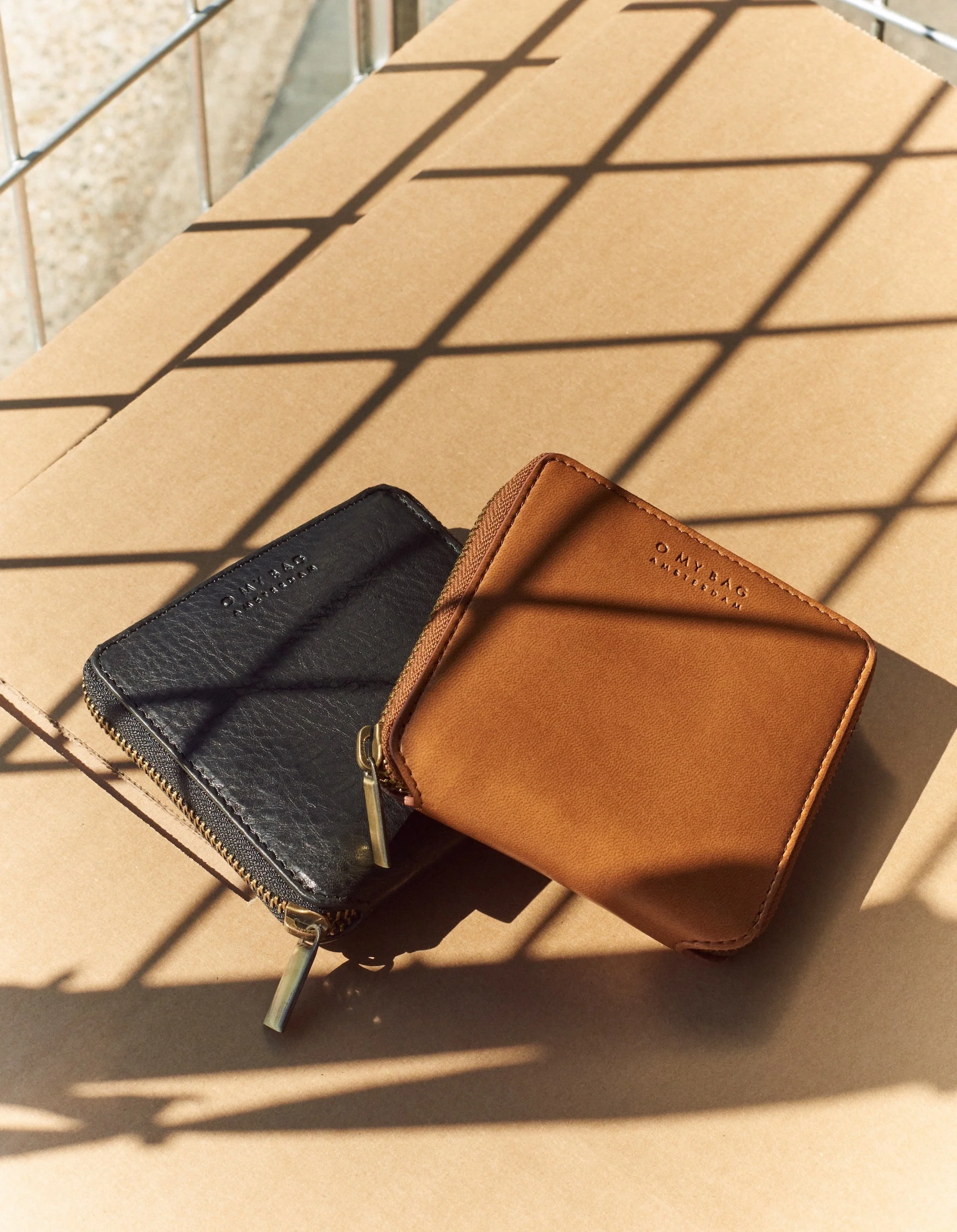 Sonny Square Wallet Cognac Apple Leather