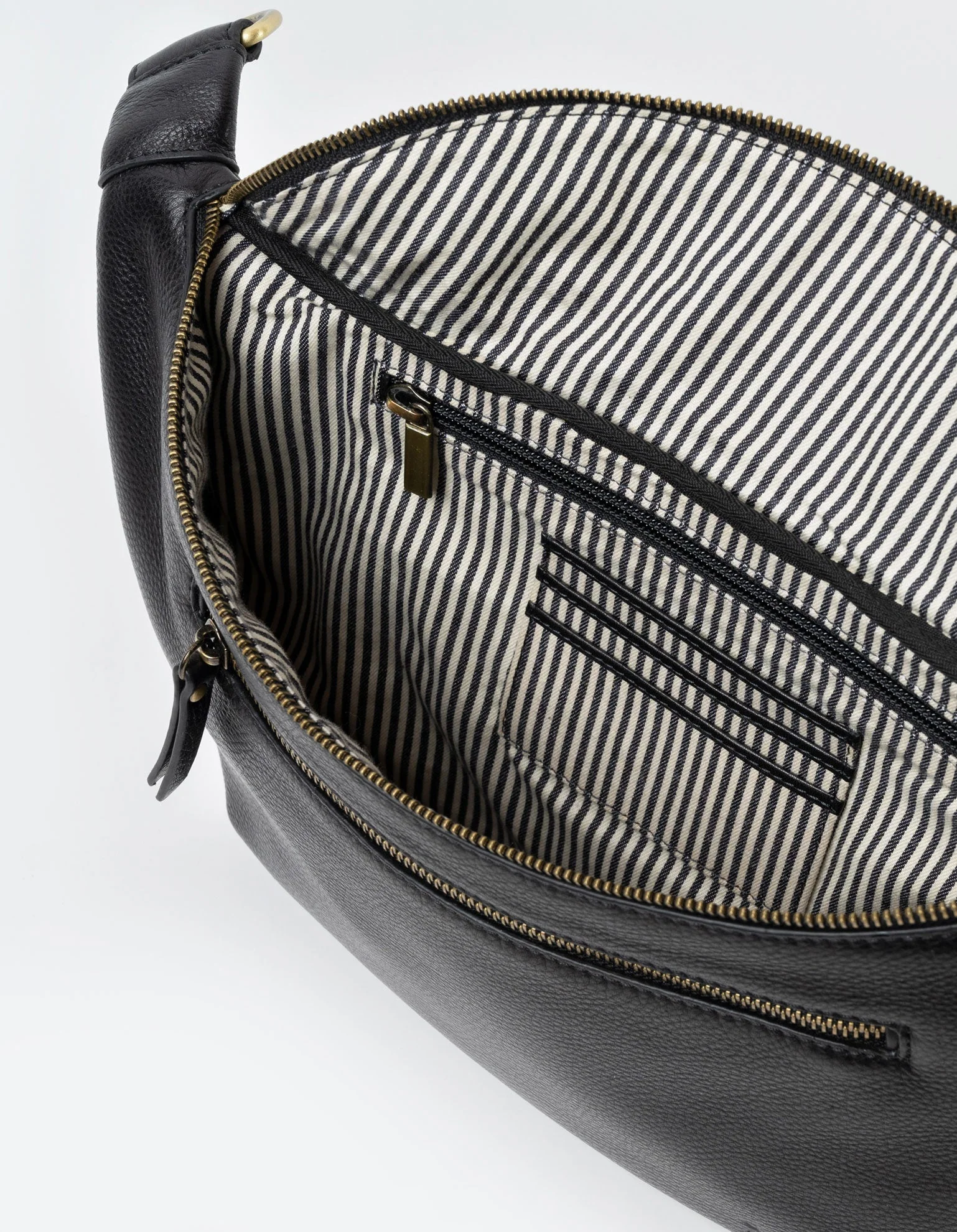 Drew Bum Bag Maxi Black Soft Grain Leather