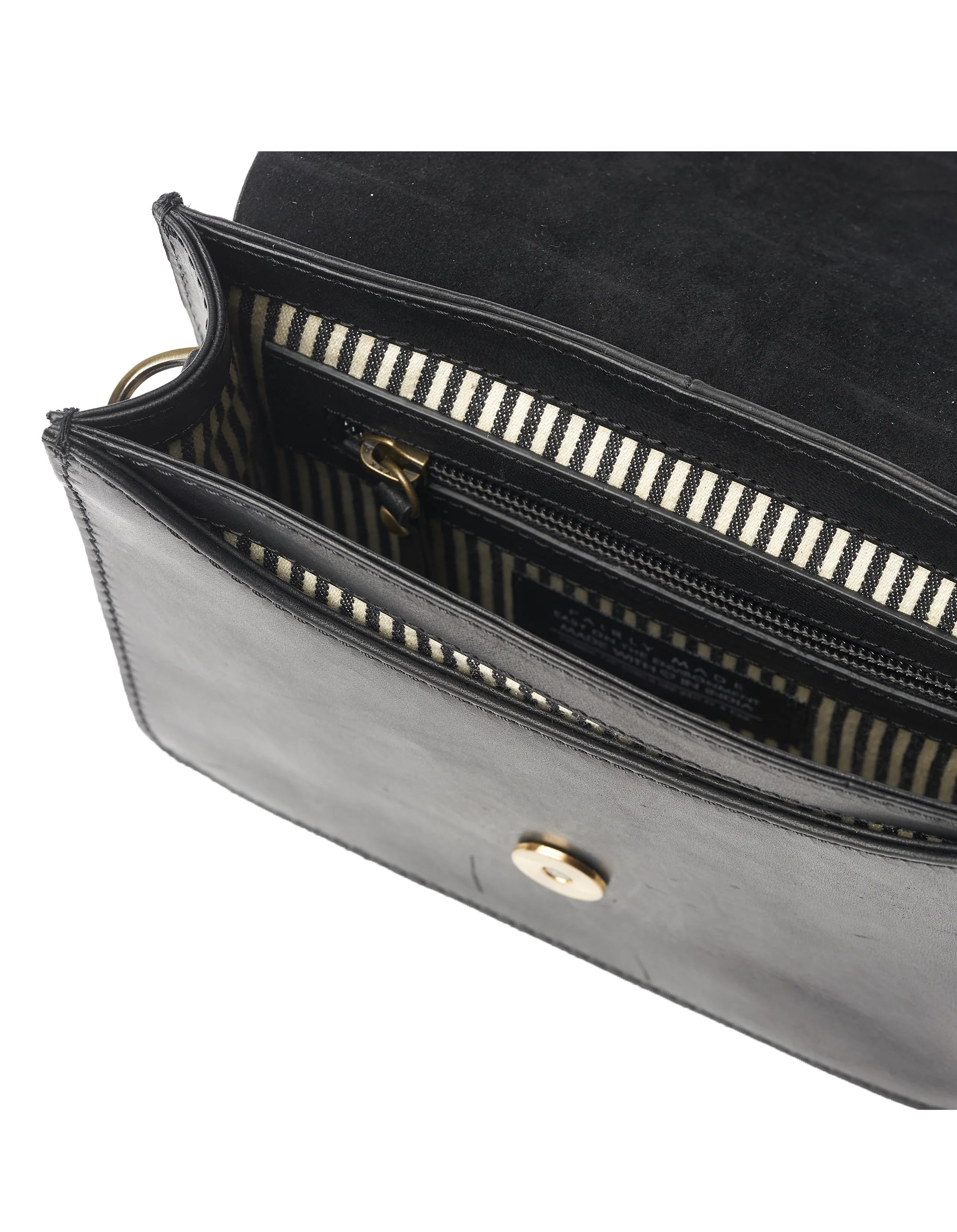 Audrey Black Checkered Classic Leather