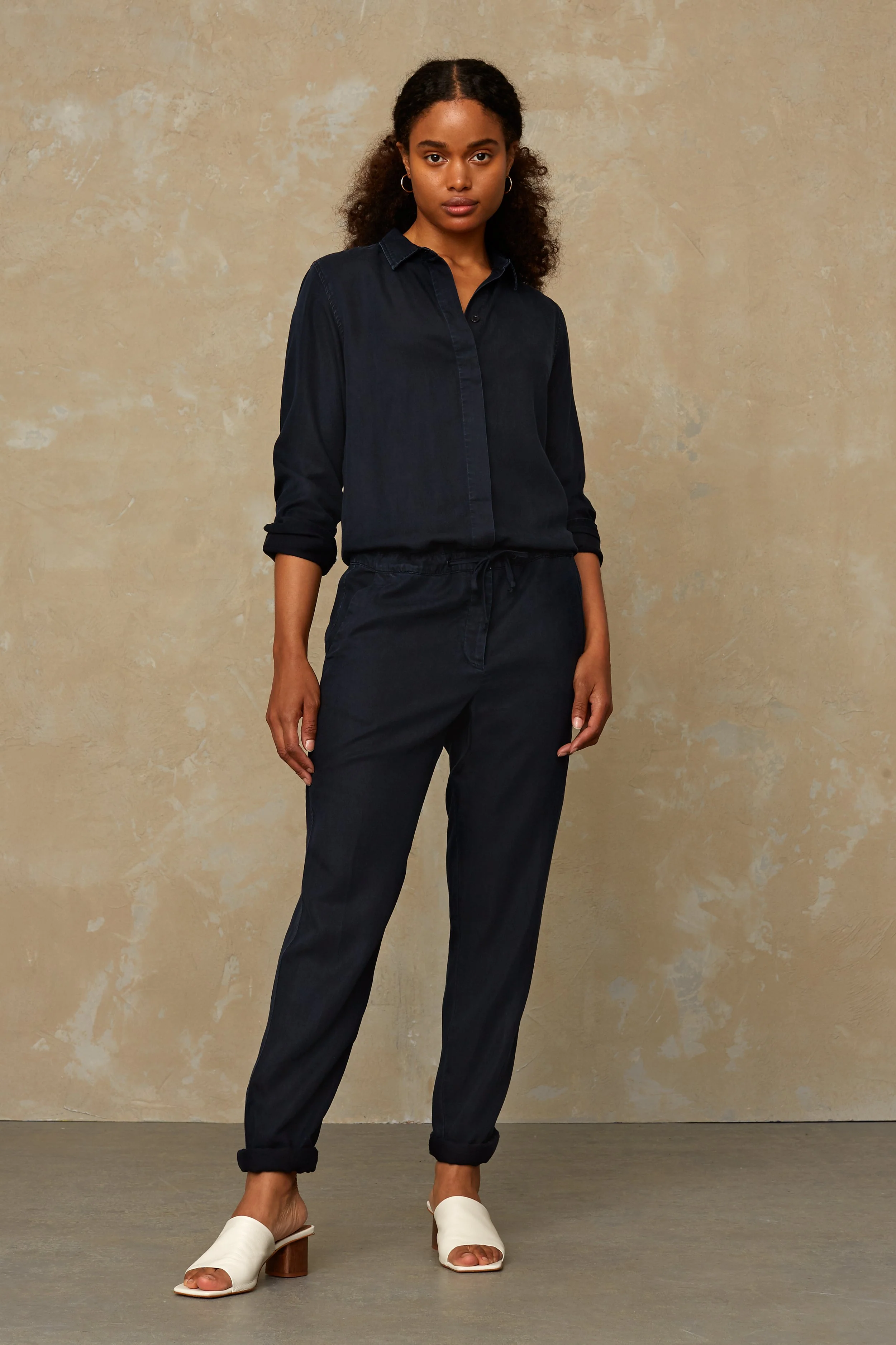 Stephanie Jumpsuit Blue Black