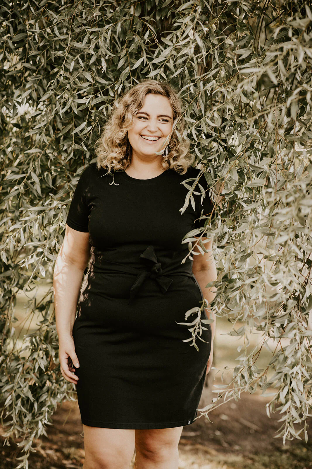 KAIKO T-shirt Dress SS Black