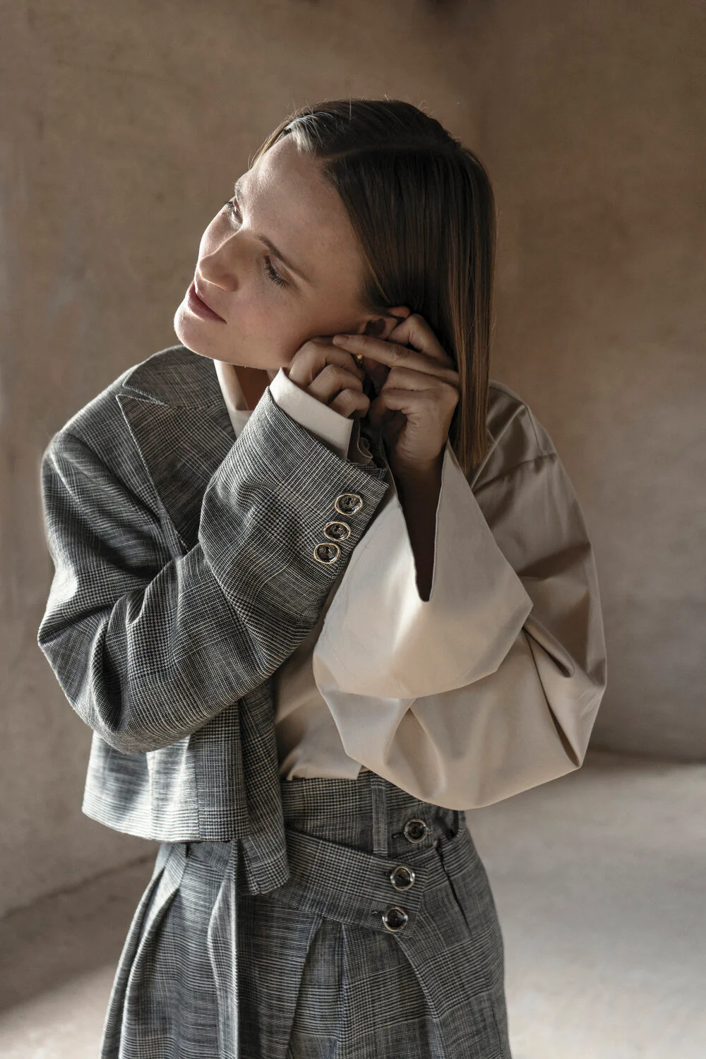 Deconstructed Asymmetric One Shoulder Jacket