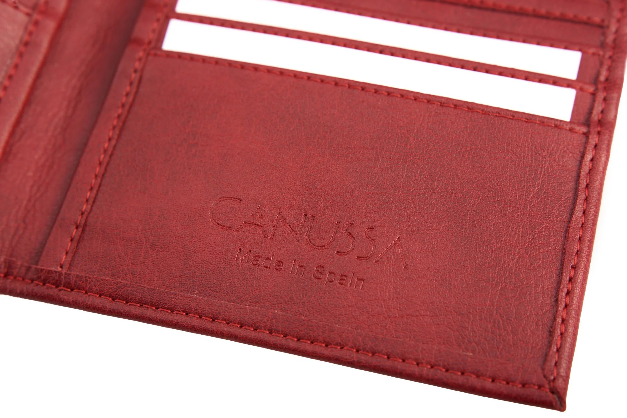 Slim Vegan Wallet Red