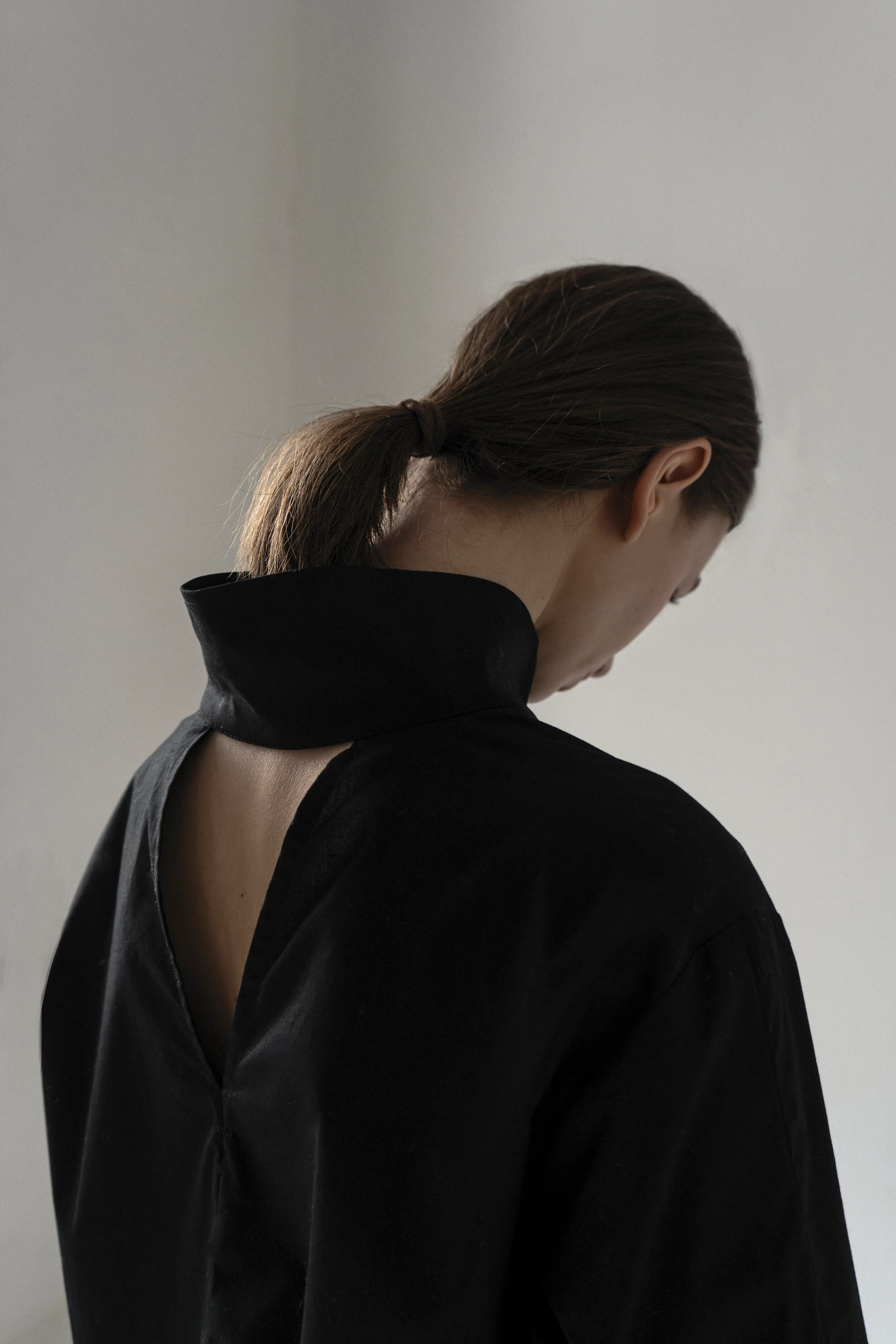 Black Deconstructed Shirt