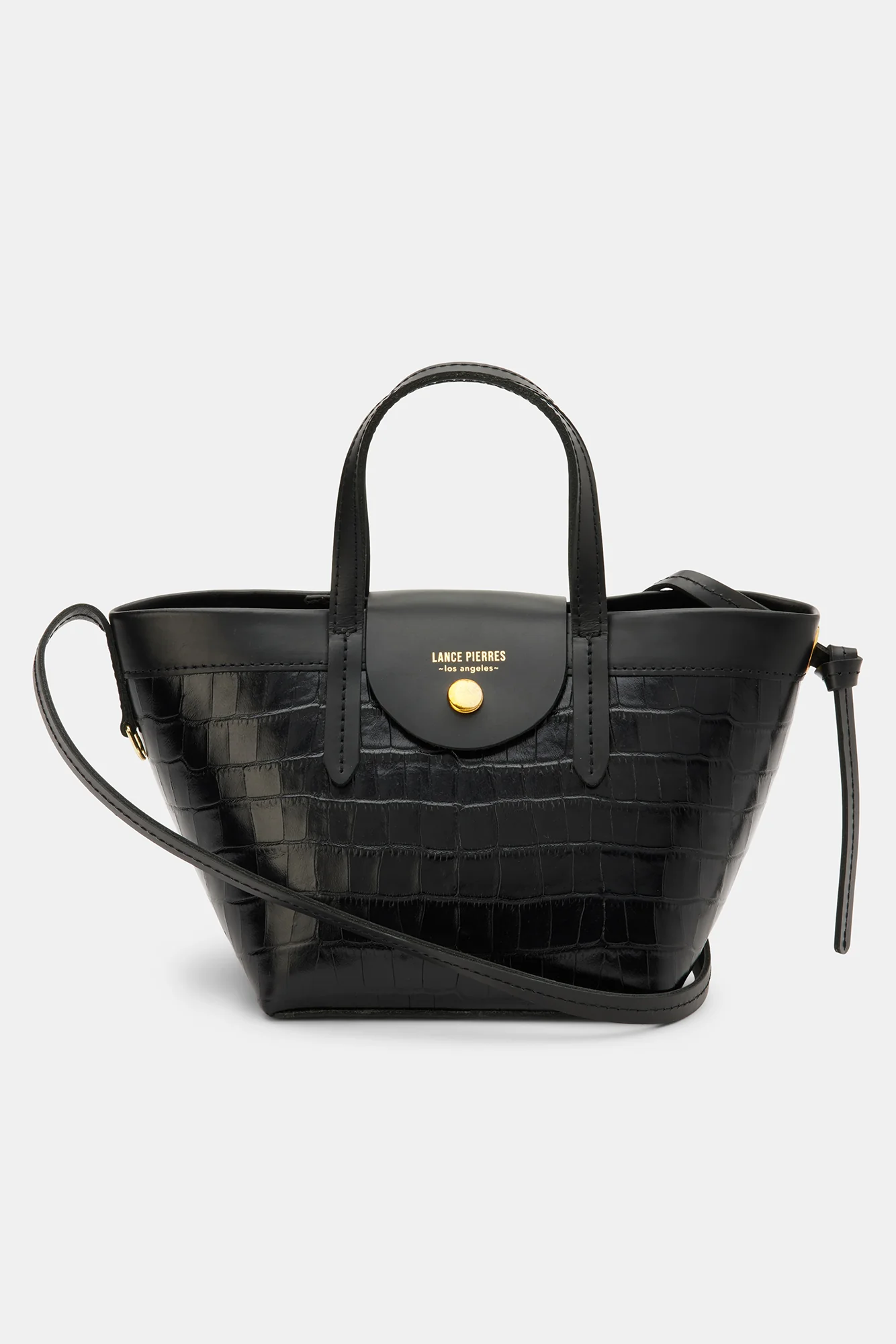 Lance Pierres Miniprism 02 Body Tote - Carbon Croc