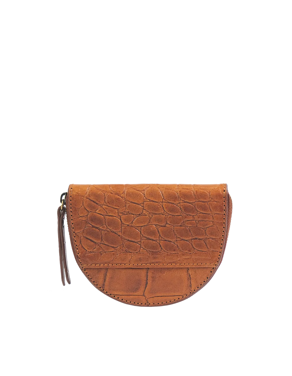 Laura Coin Purse Classic Croco Cognac