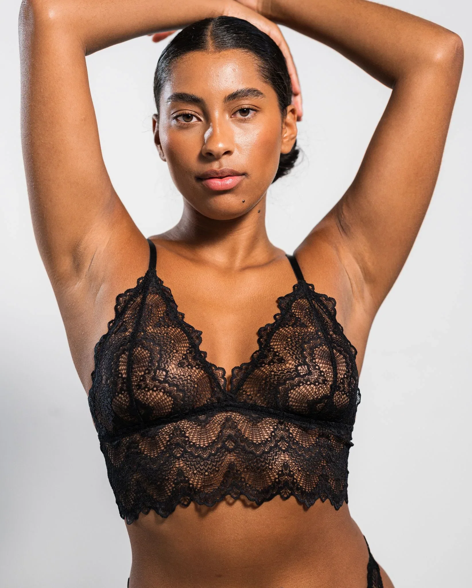 Lace Bralette Top Saboteur Black