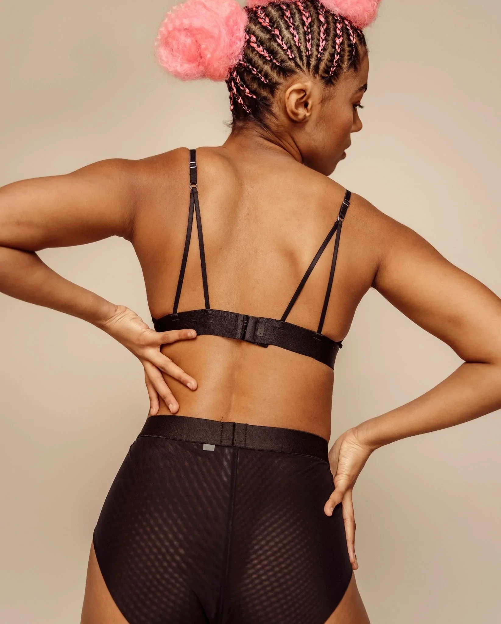 Mesh Bralette Mesh Mania Black