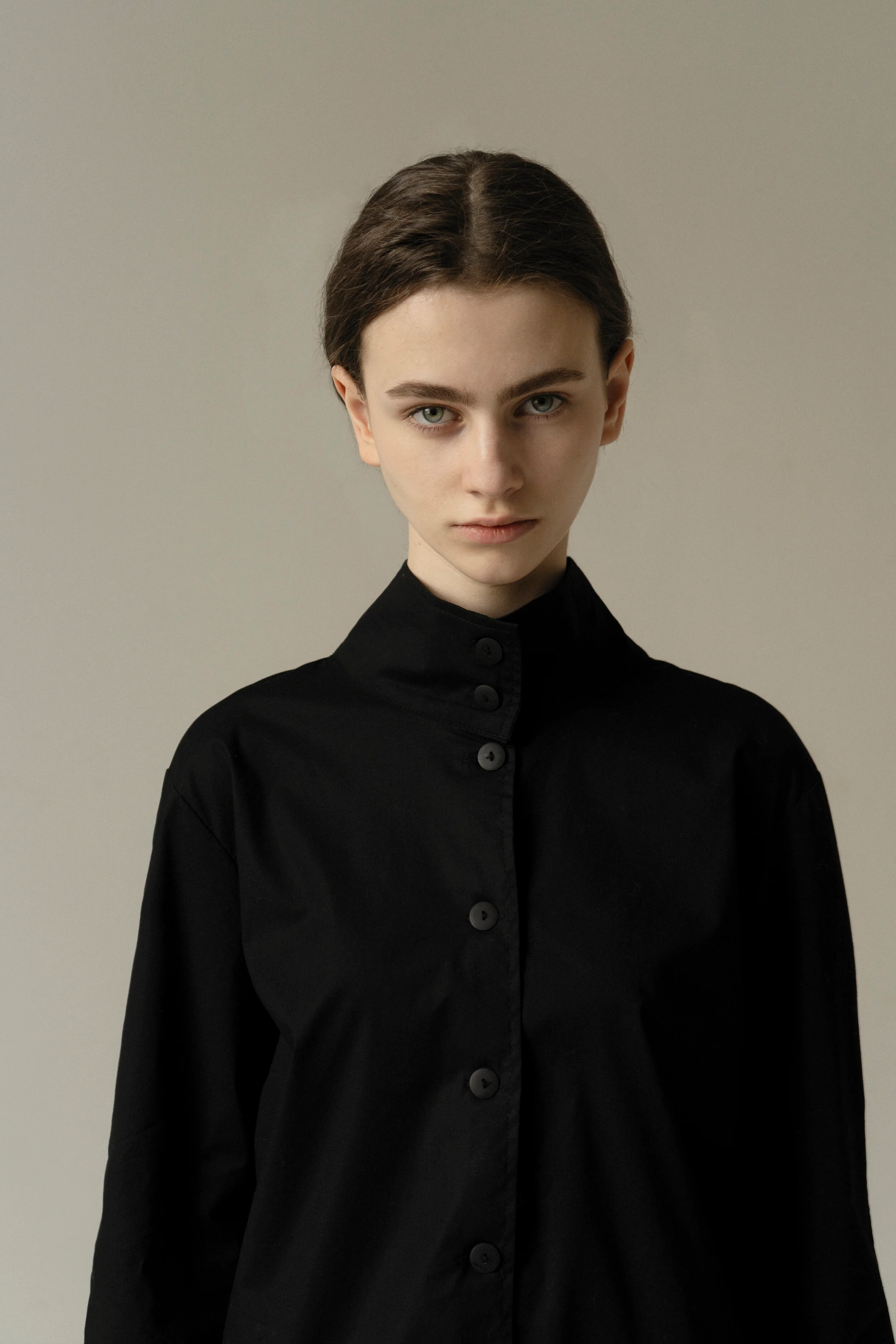 Black Deconstructed Shirt