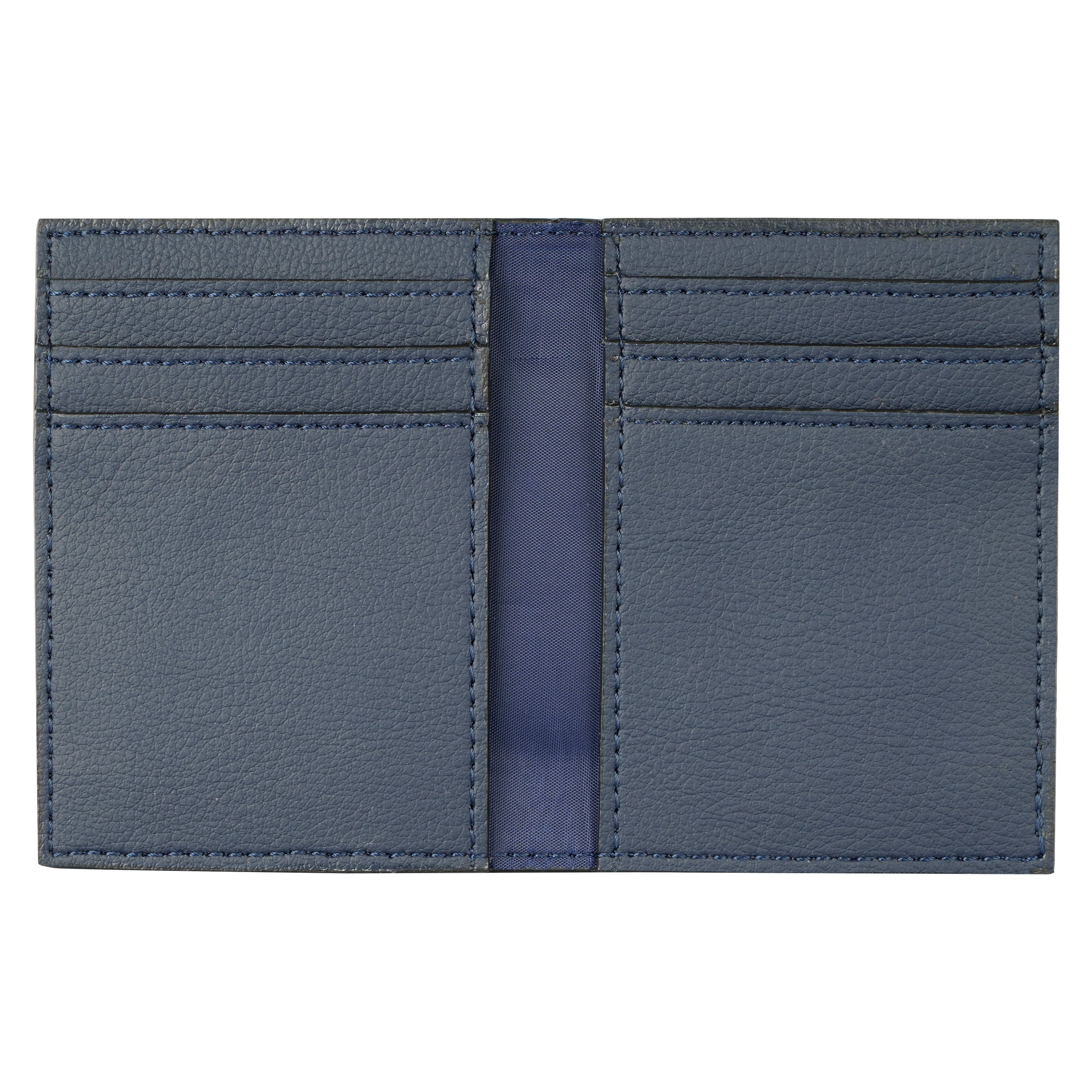 Cactus Leather BiFold Card Holder Navy Blue