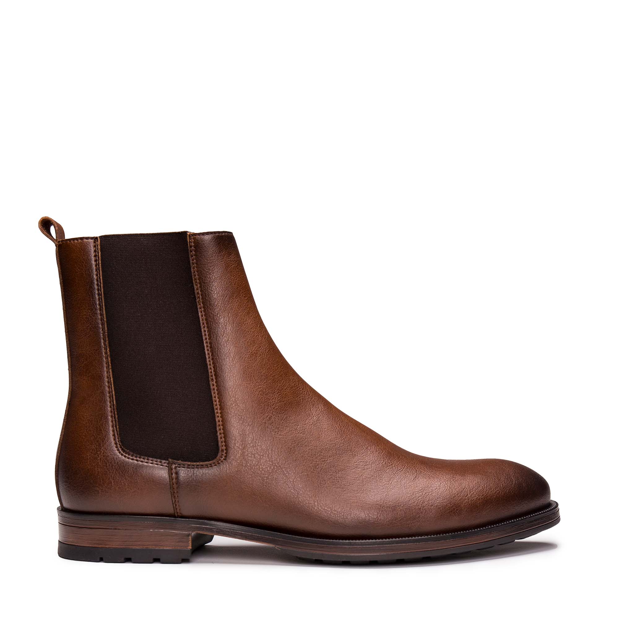Basti Vegan Chelsea Ankle Boot Brown