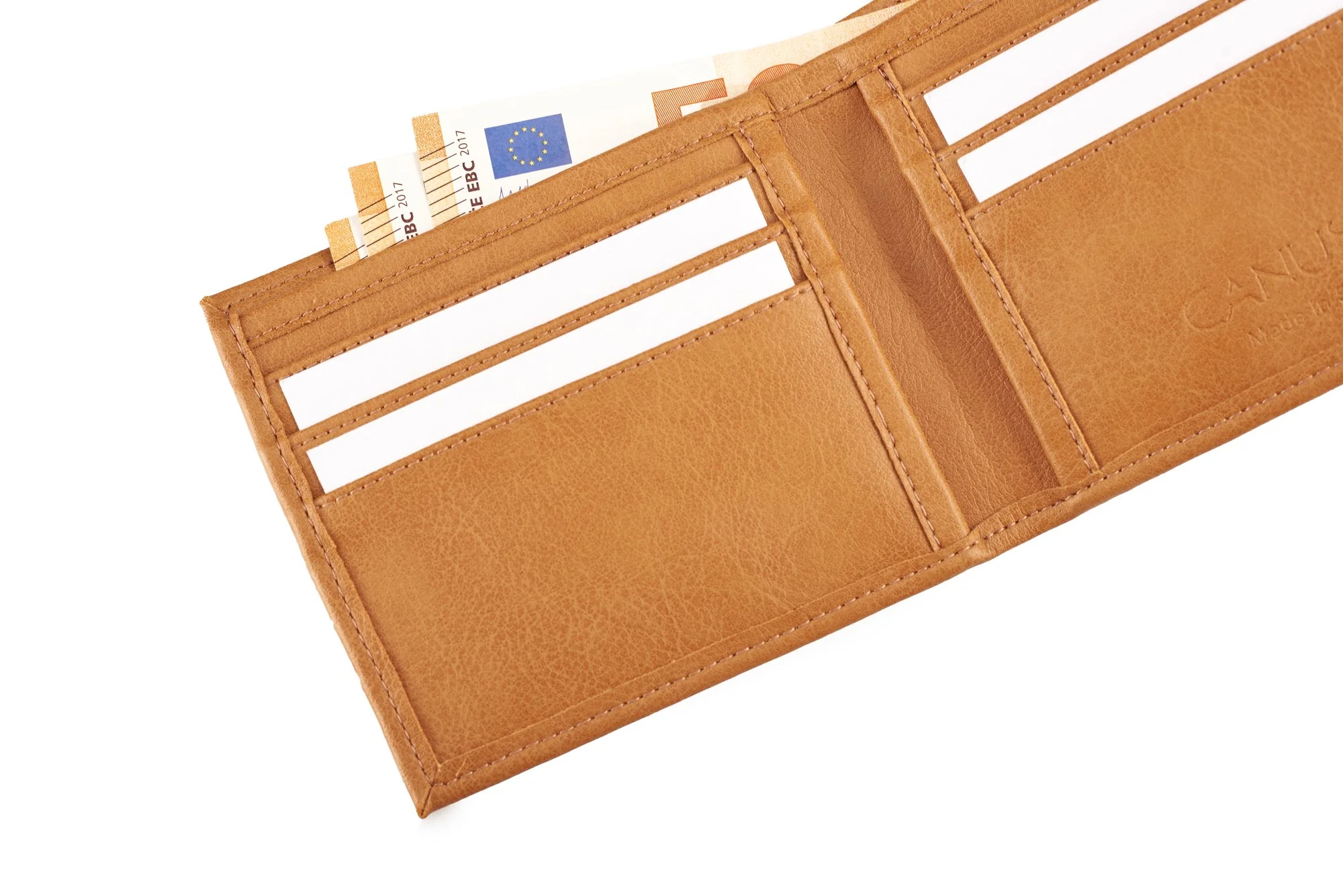 Slim Vegan Wallet Camel