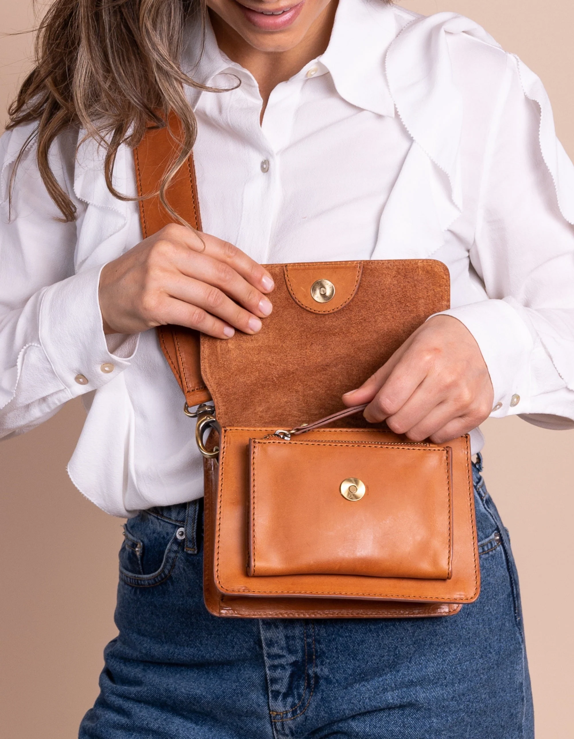 Harper Mini Cognac Classic Leather