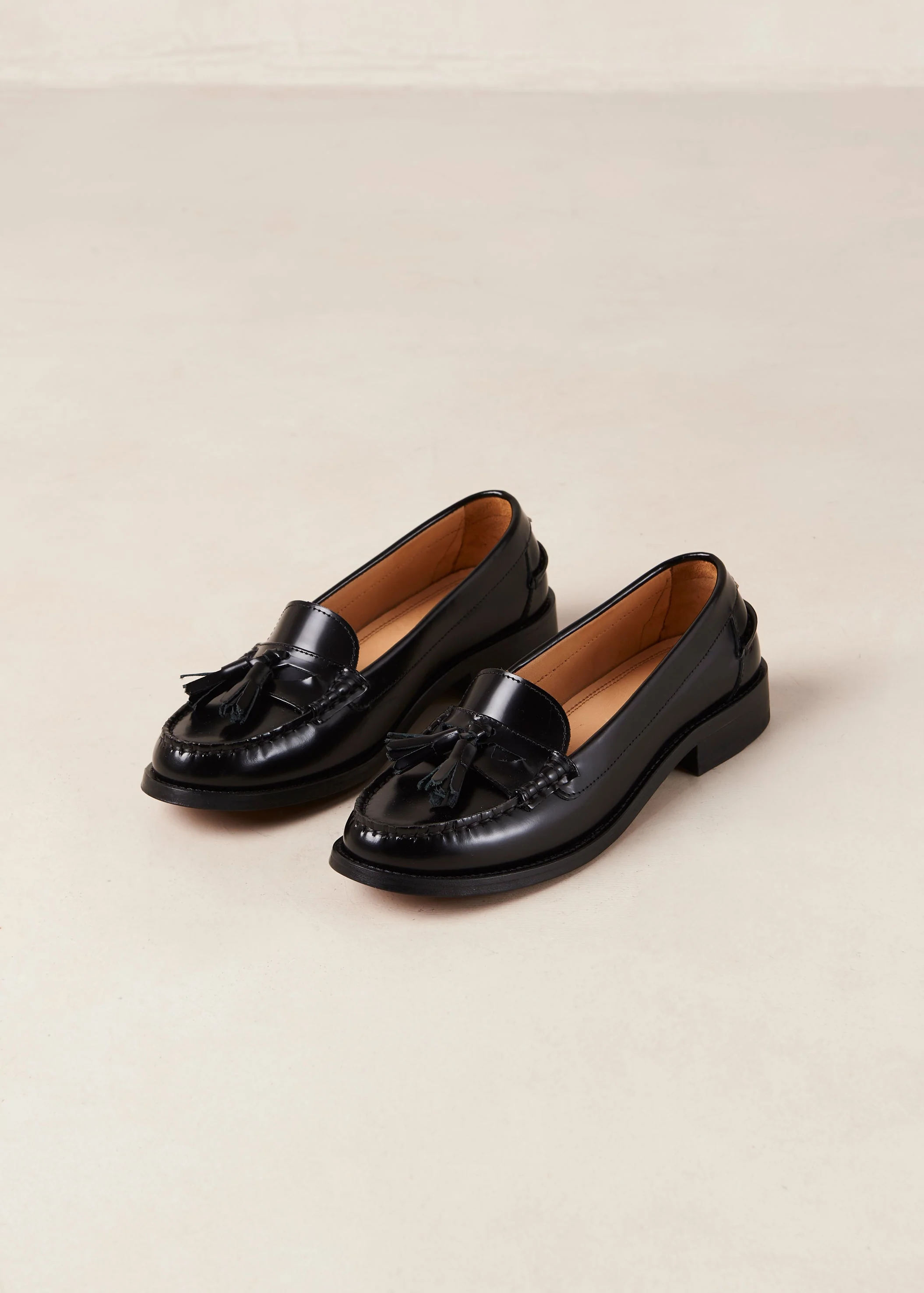 Terrane Leather Loafers Black