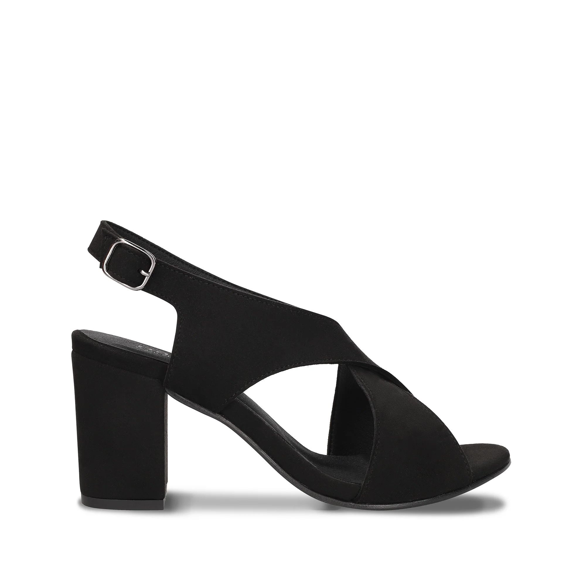 Jasmin Black Vegan Heels