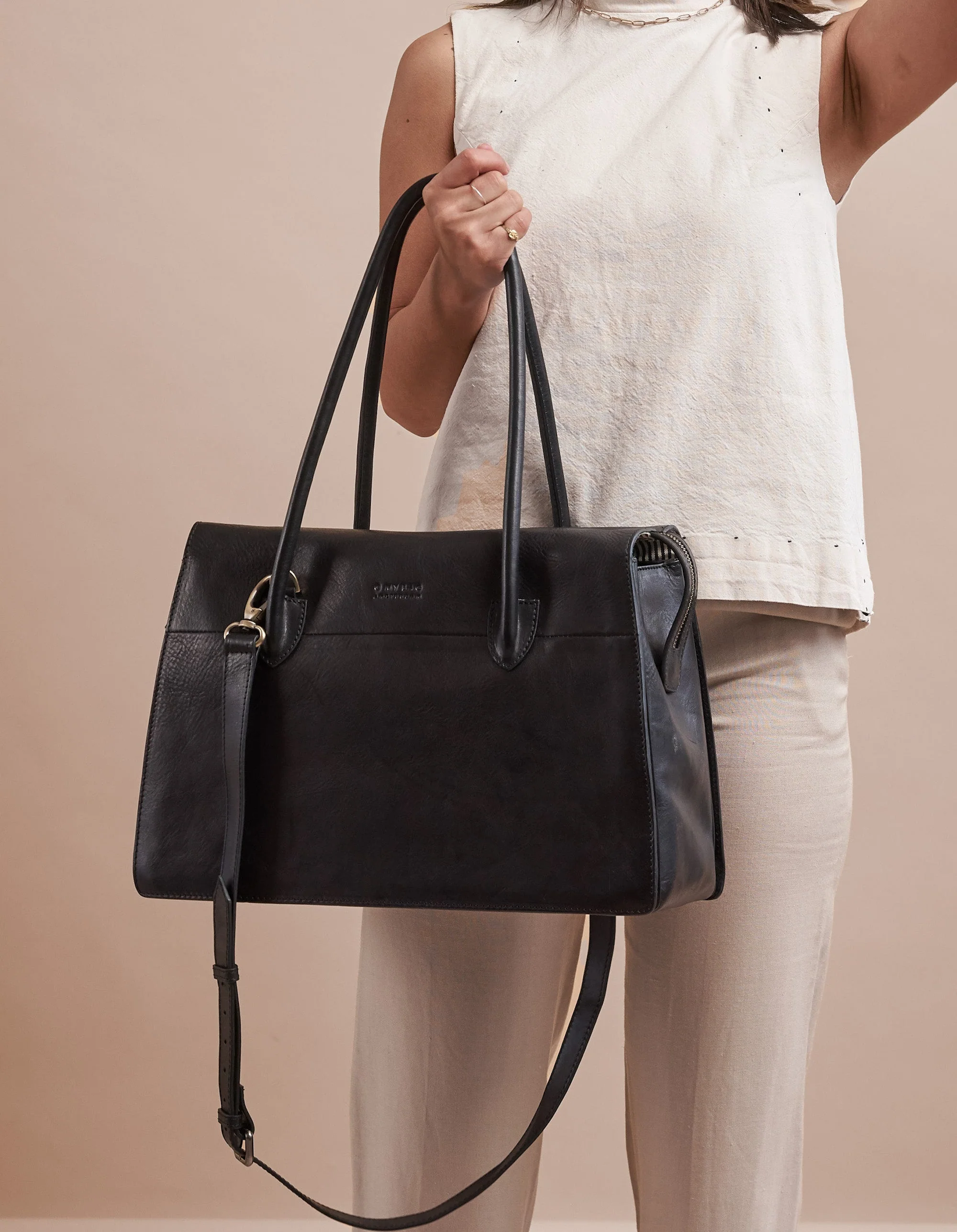 Kate Stromboli Leather Black