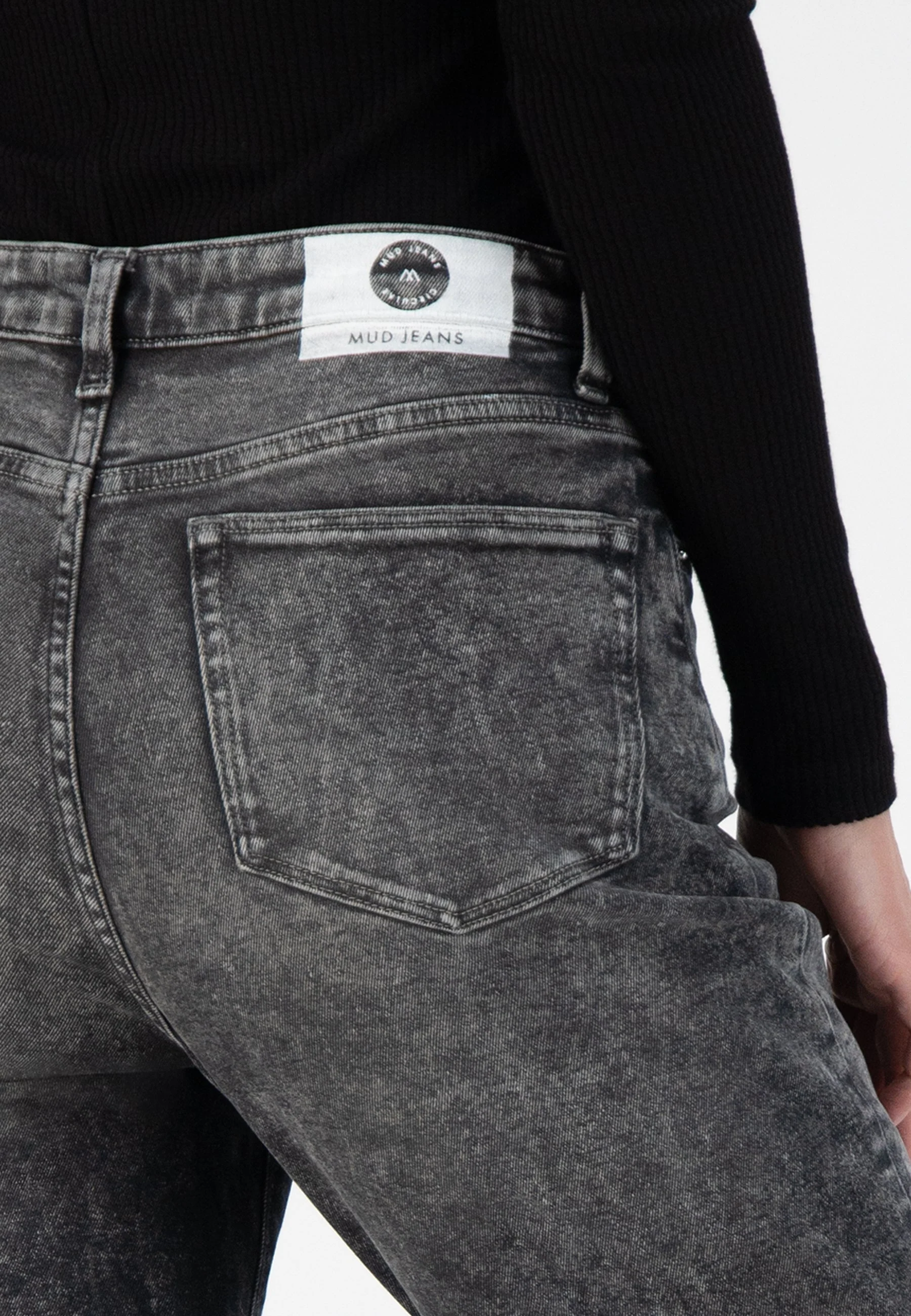 Mams Stretch Tapered Jeans Heavy Stone Black