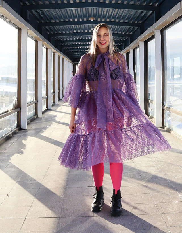 Lush Dress Lace Lavender