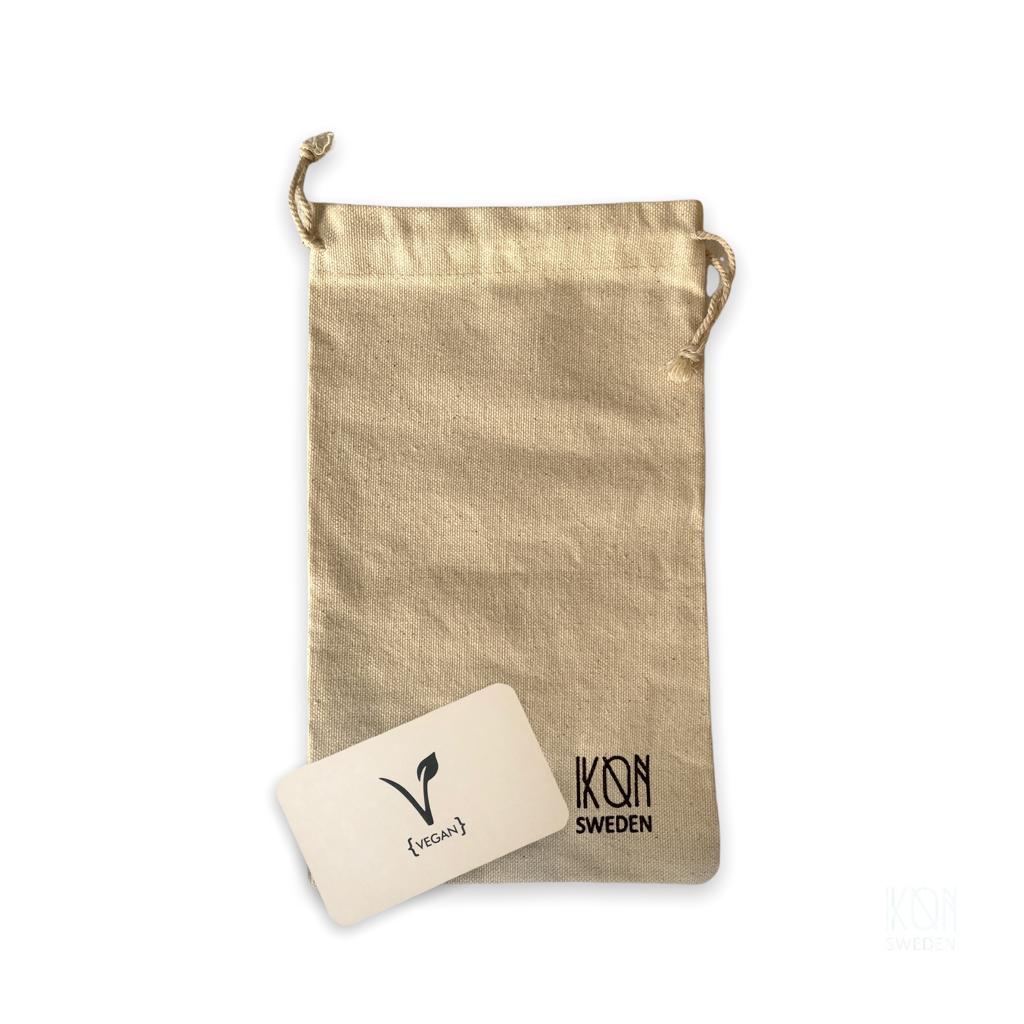 Cork Leather Zip Wallet Metallic Grey