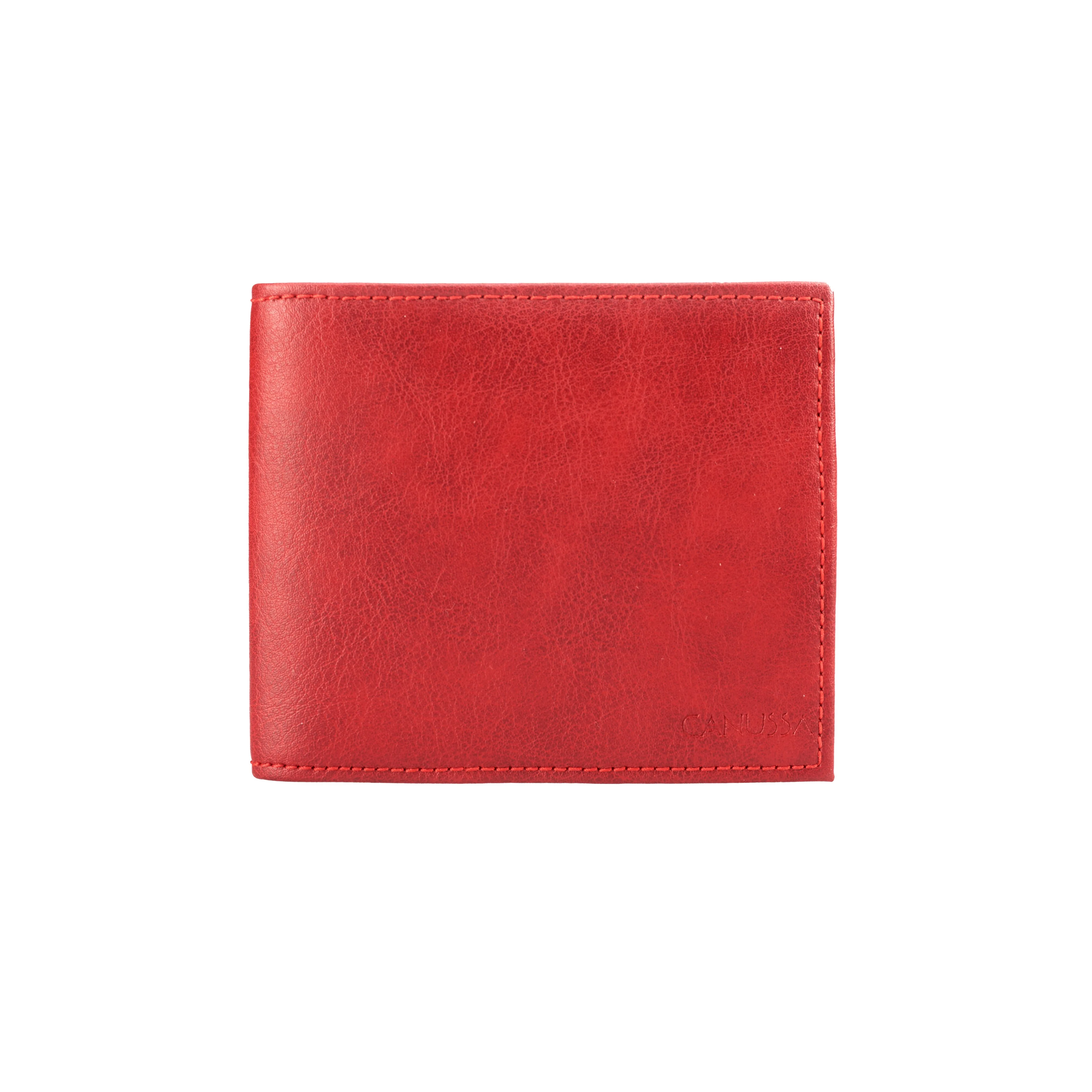 Slim Vegan Wallet Red