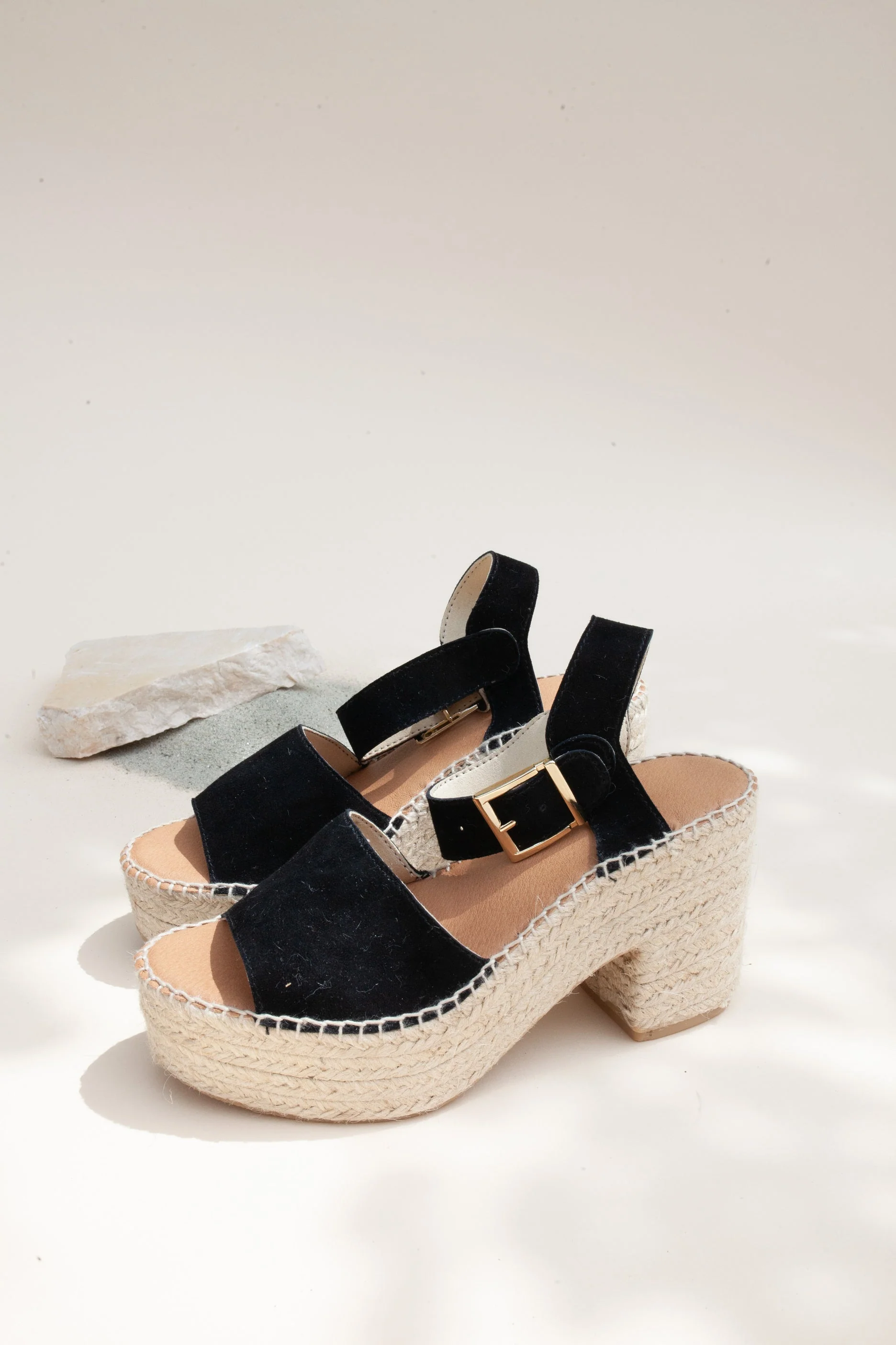 Black Platform Espadrilles