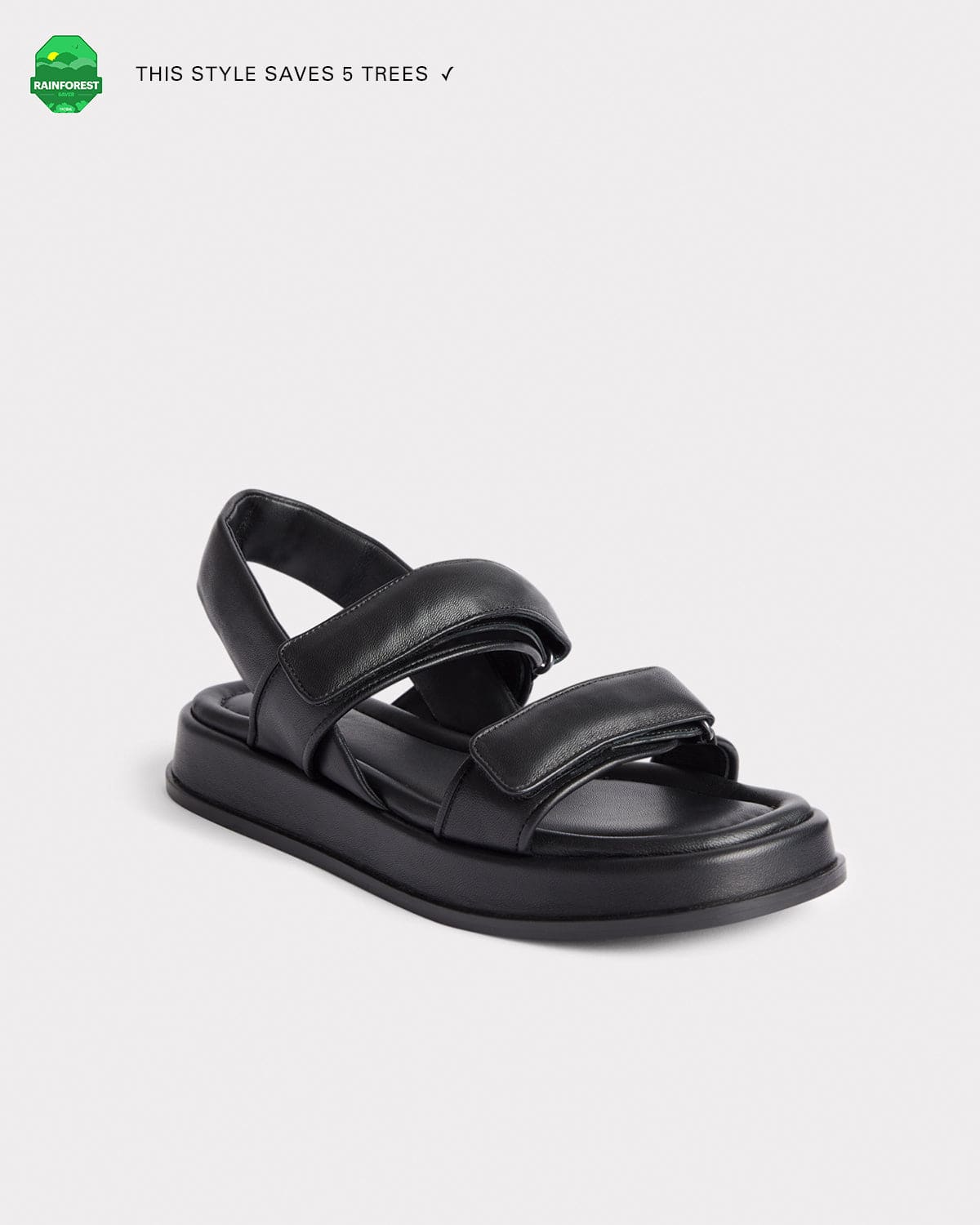 The Sporty Sandal Black
