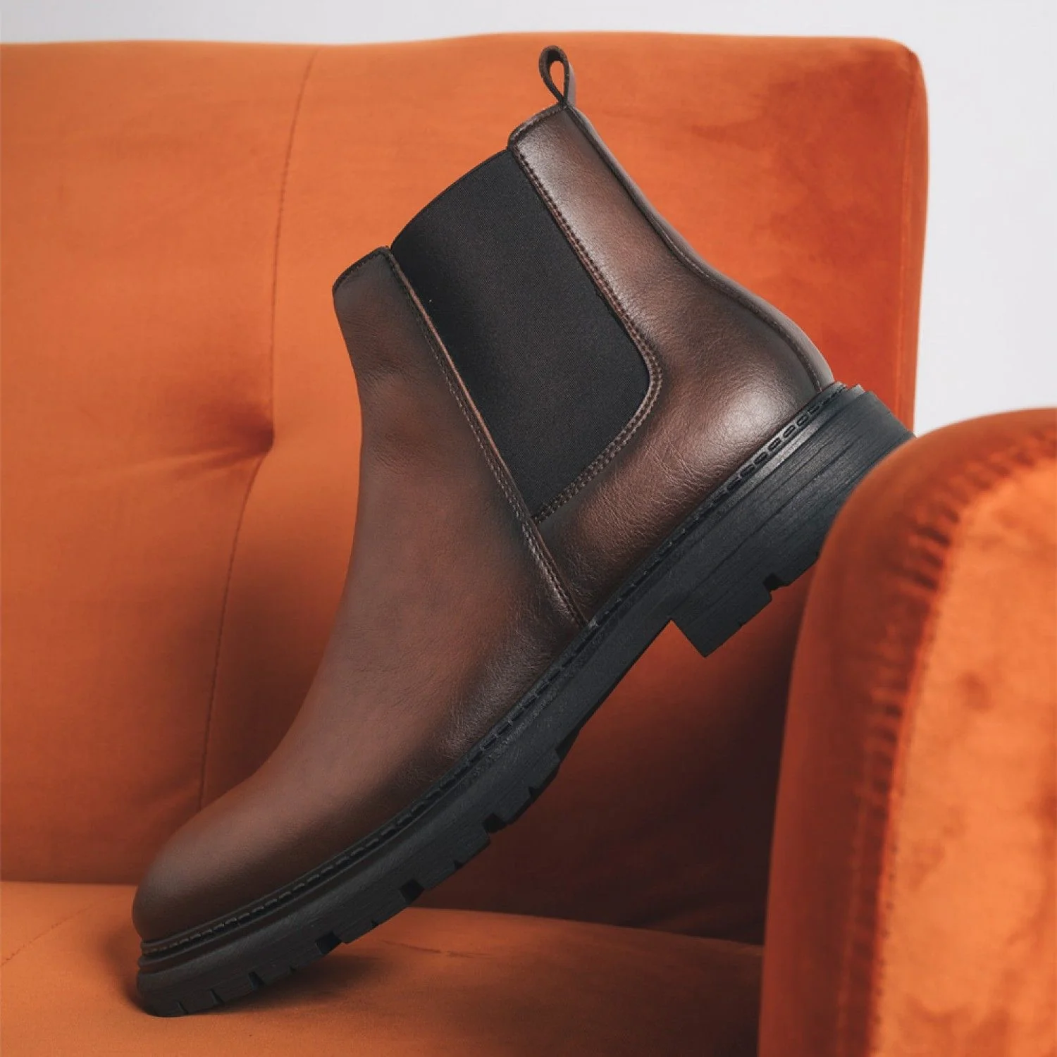 Lukas Vegan Chelsea Ankle Boot Brown