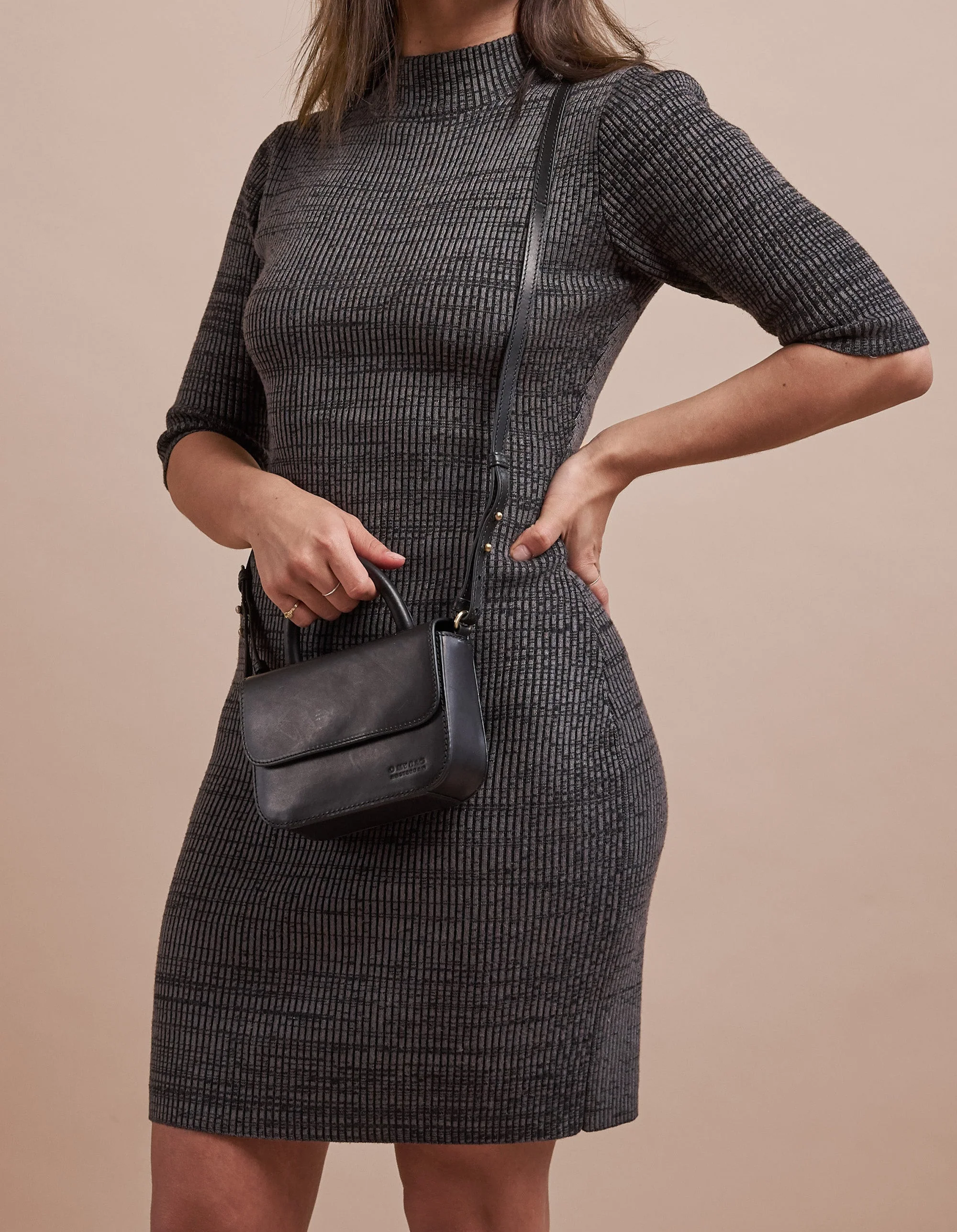 Nano Bag Black Classic Leather