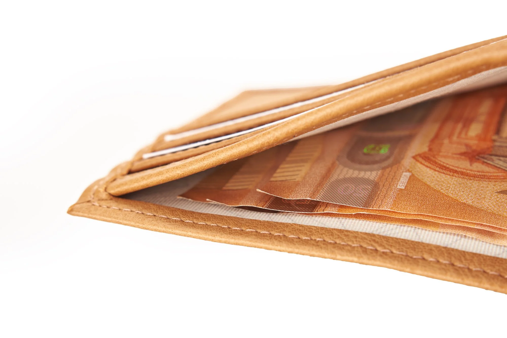 Slim Vegan Wallet Camel