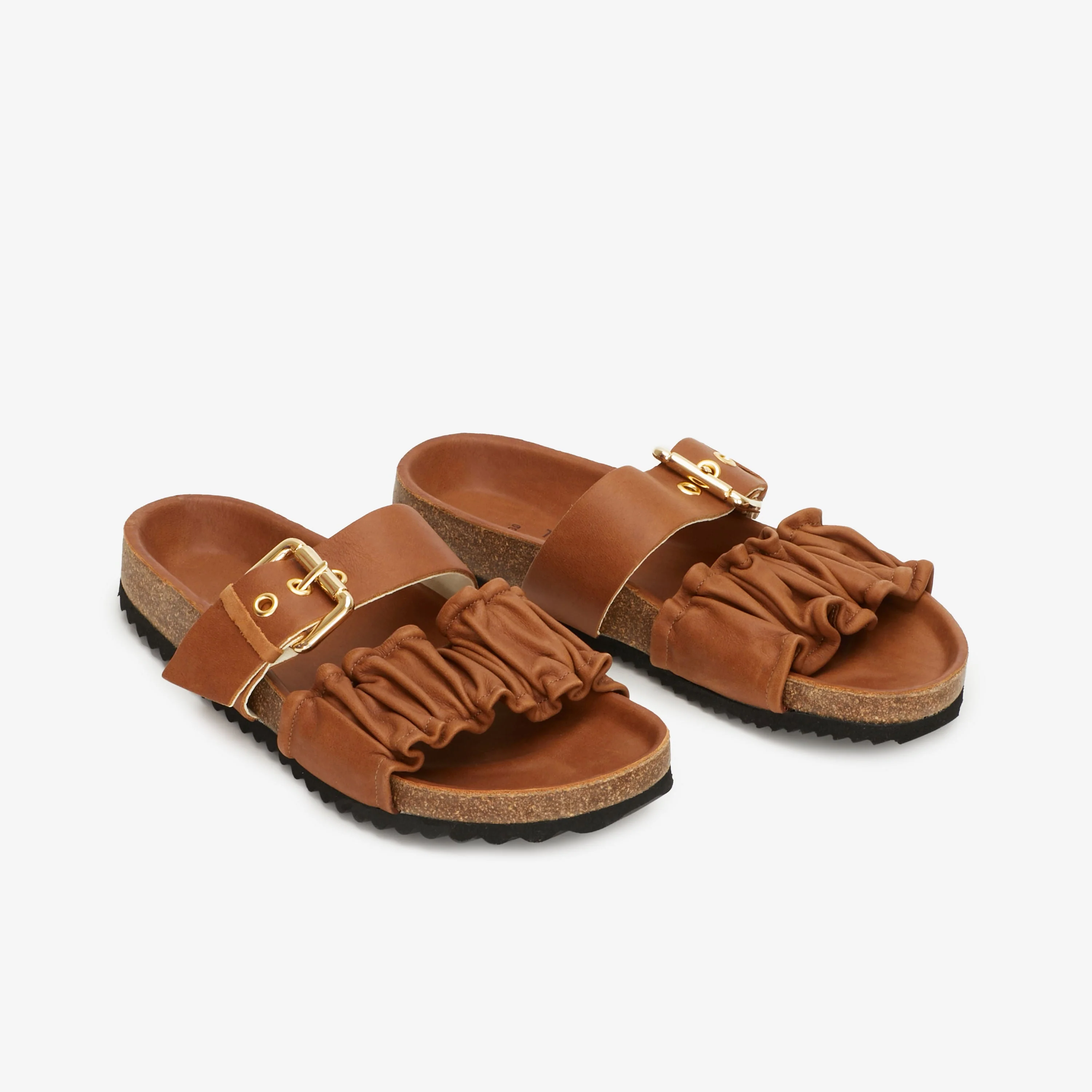 Iris Fussbett Sandal Brown