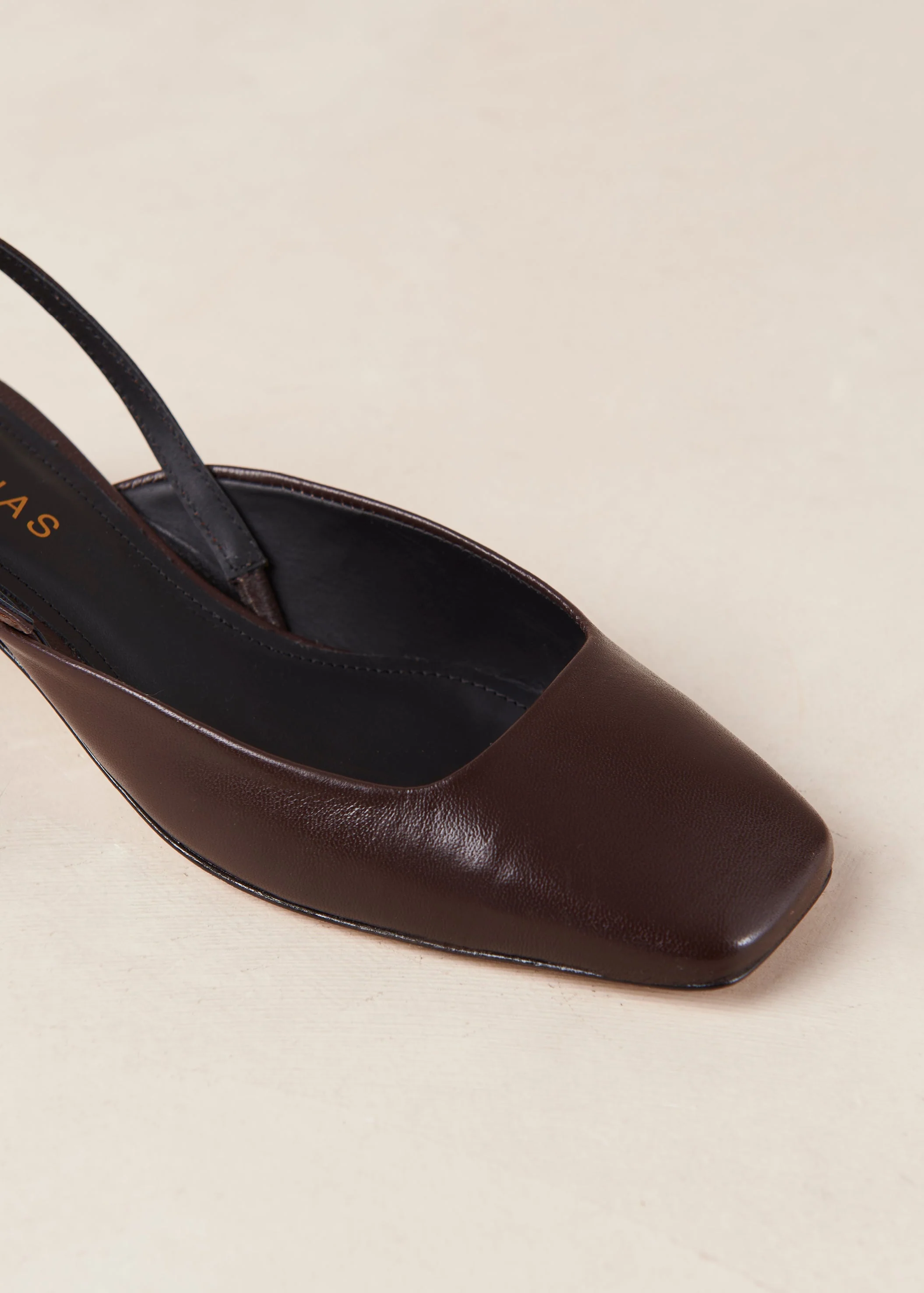 Lindy Leather Pumps Coffee Brown
