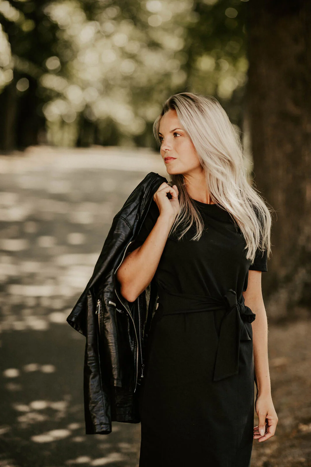 KAIKO T-shirt Dress SS Black