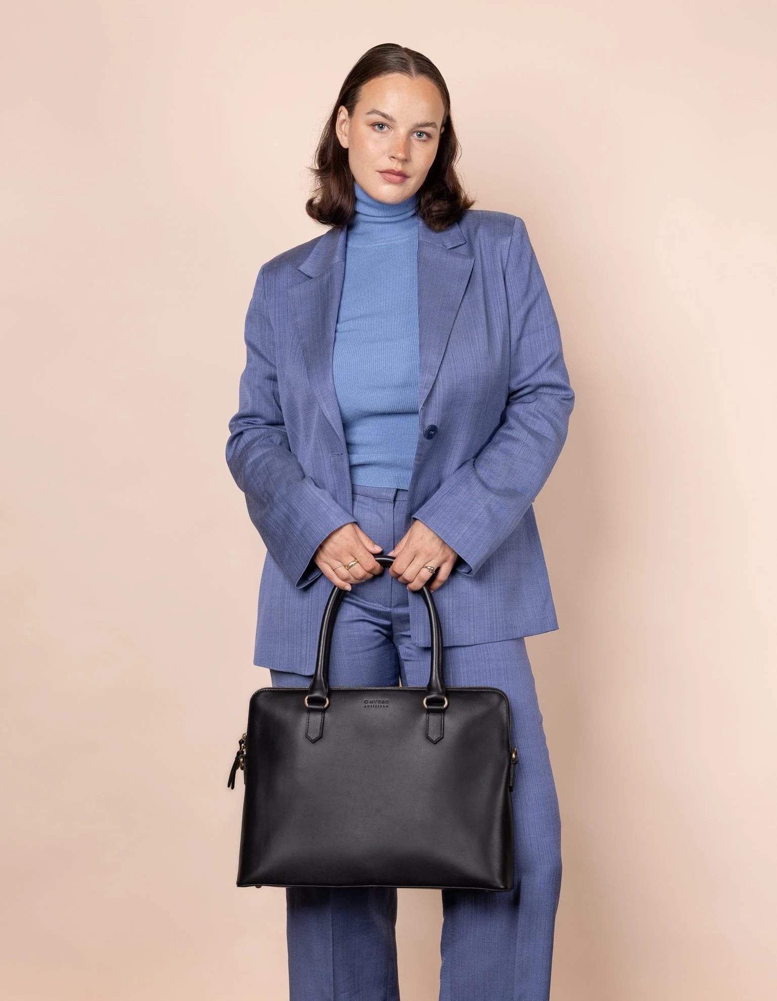 Hayden Classic Leather Bag Black