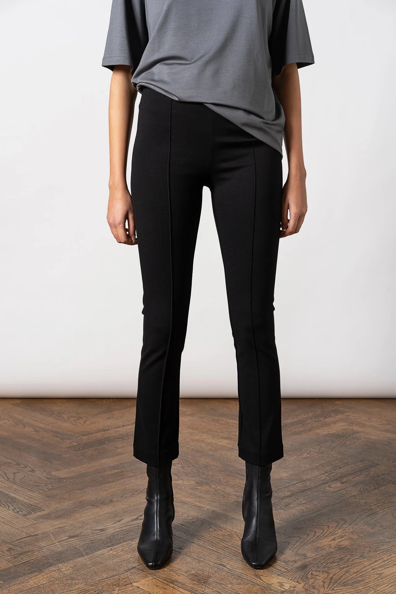 Lou Straight Pants Black