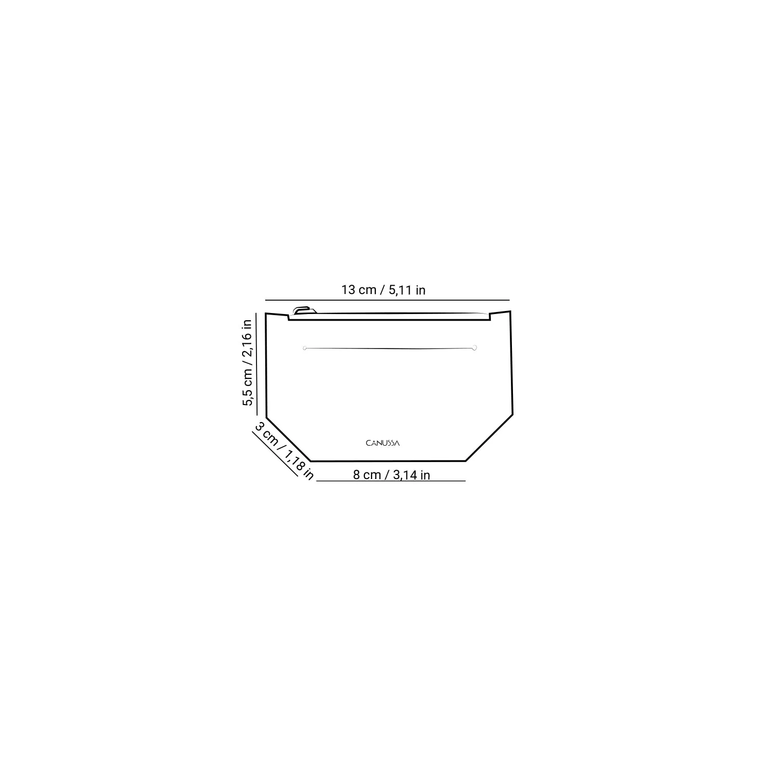 Minimal Purse Black / Grey