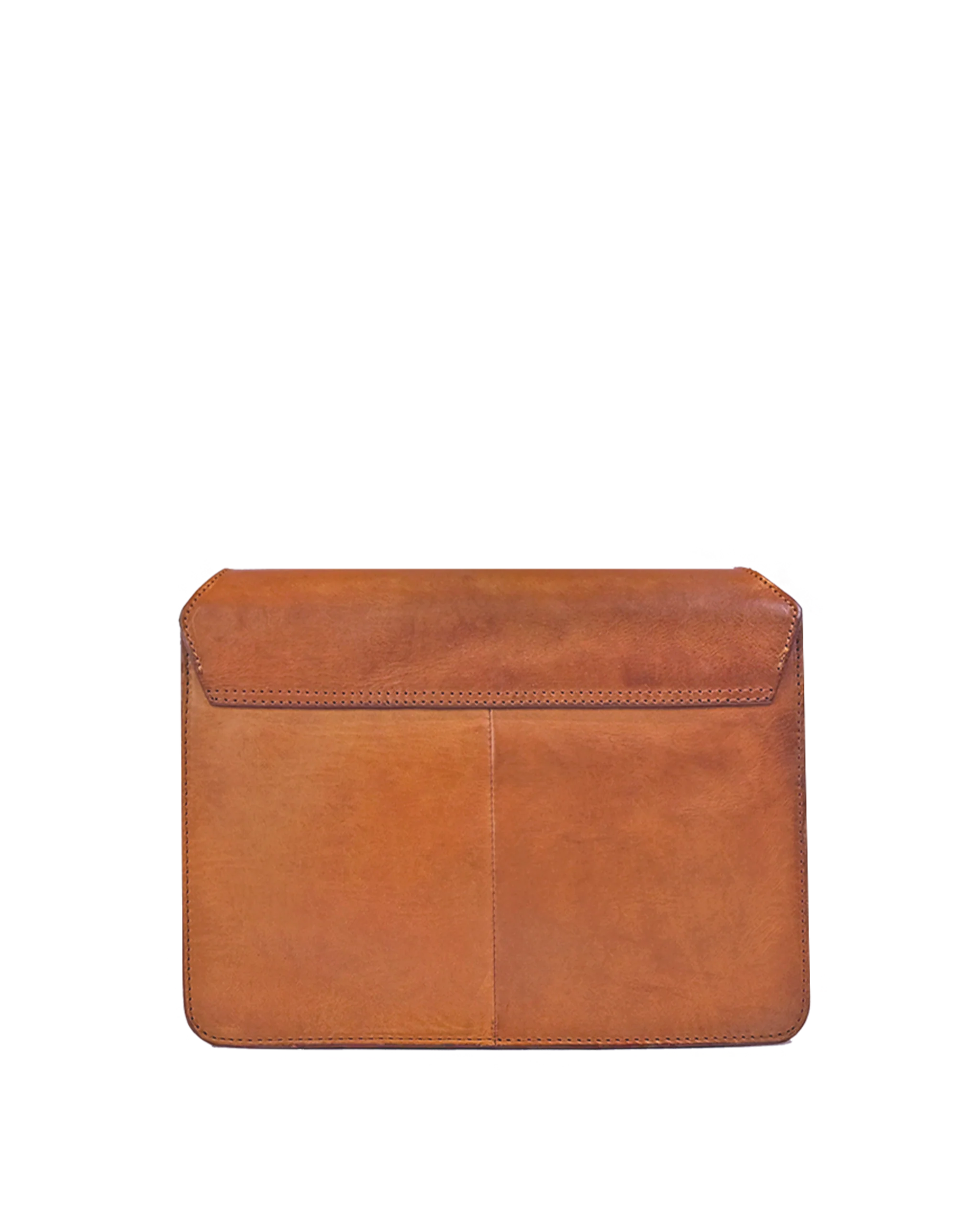 Audrey Cognac Checkered Classic Leather