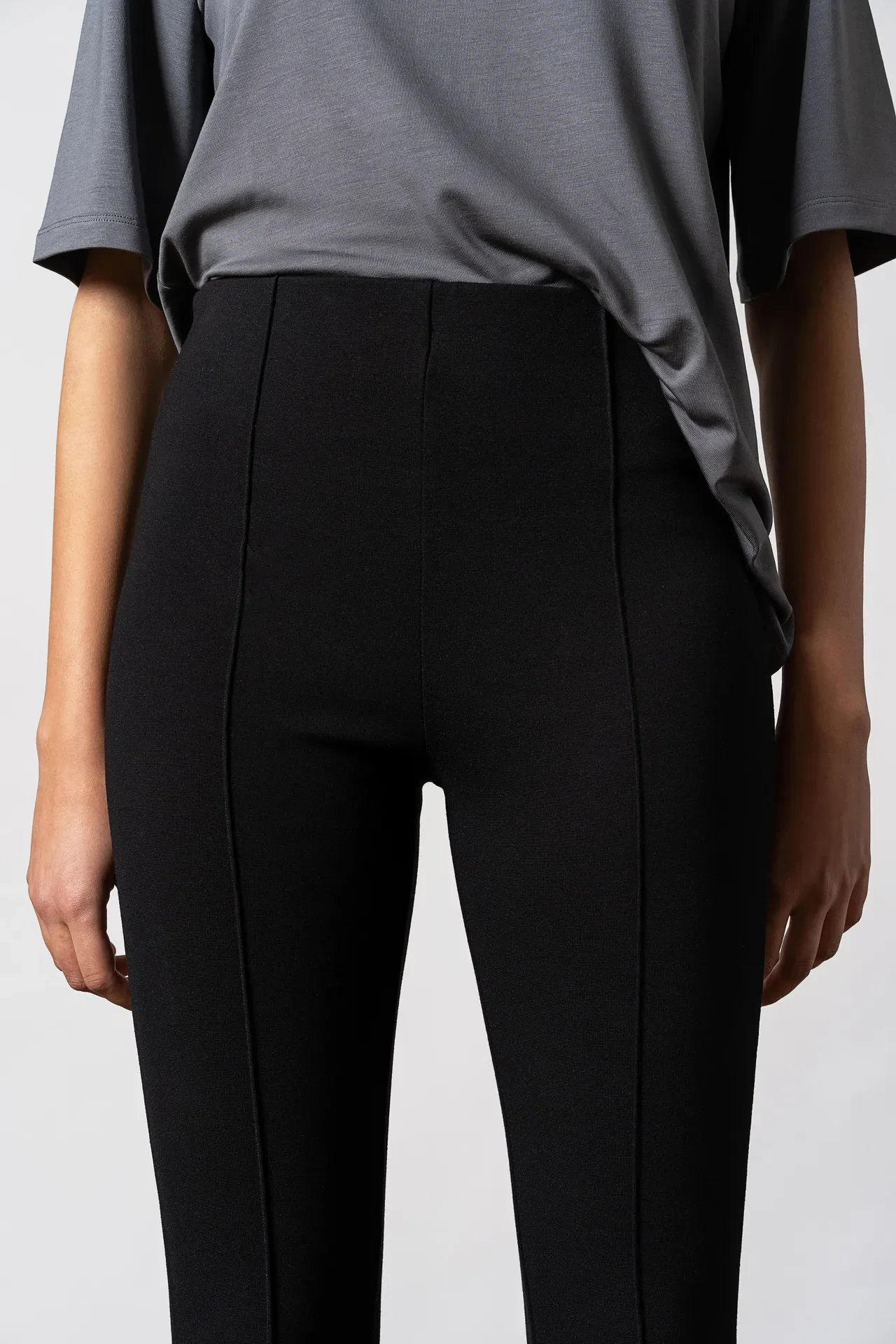 Lou Straight Pants Black