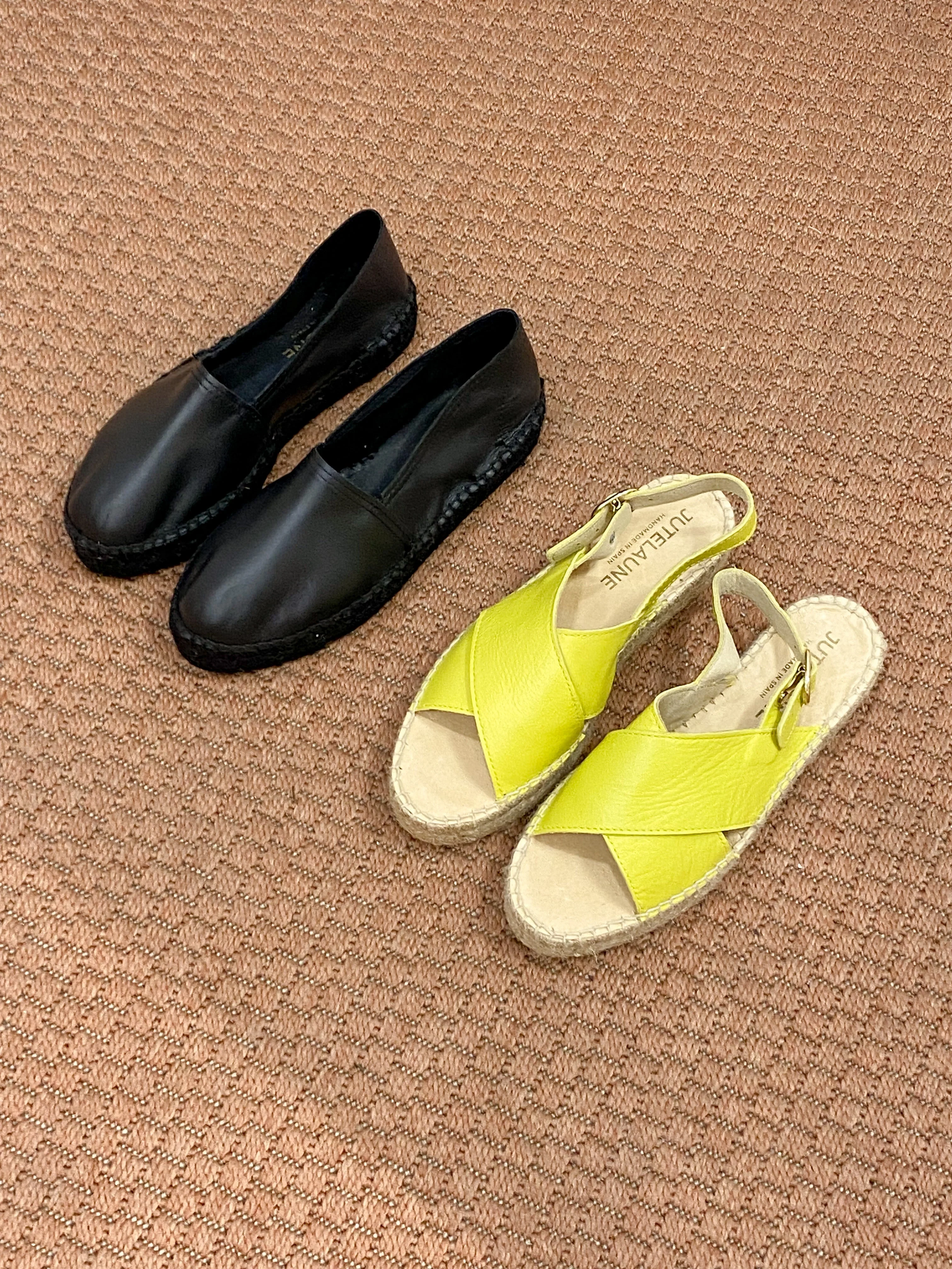Lemon Crossed Sandal
