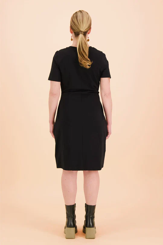 KAIKO T-shirt Dress SS Black