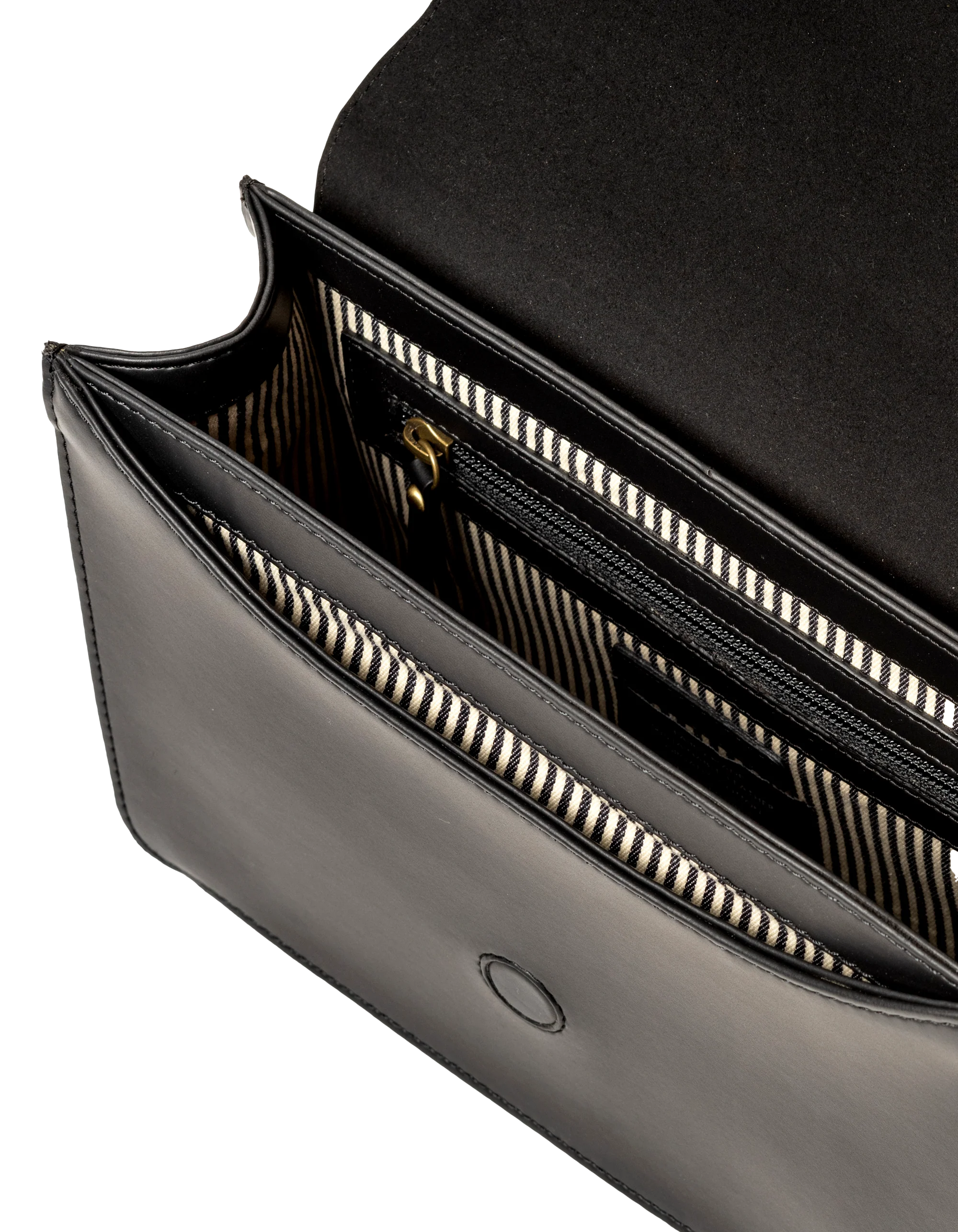 Audrey Black Apple Leather