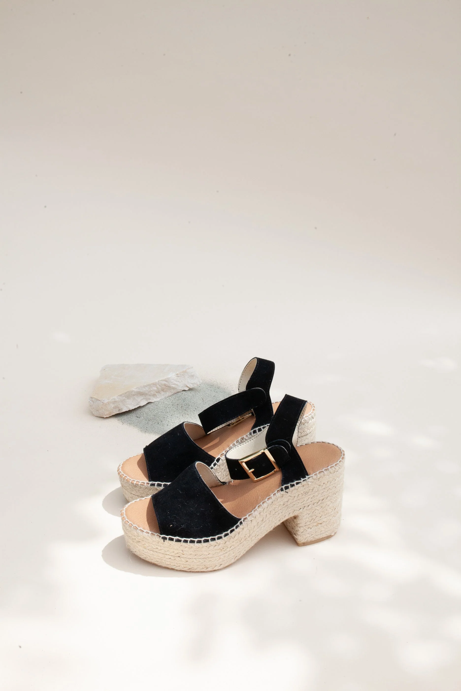 Black Platform Espadrilles